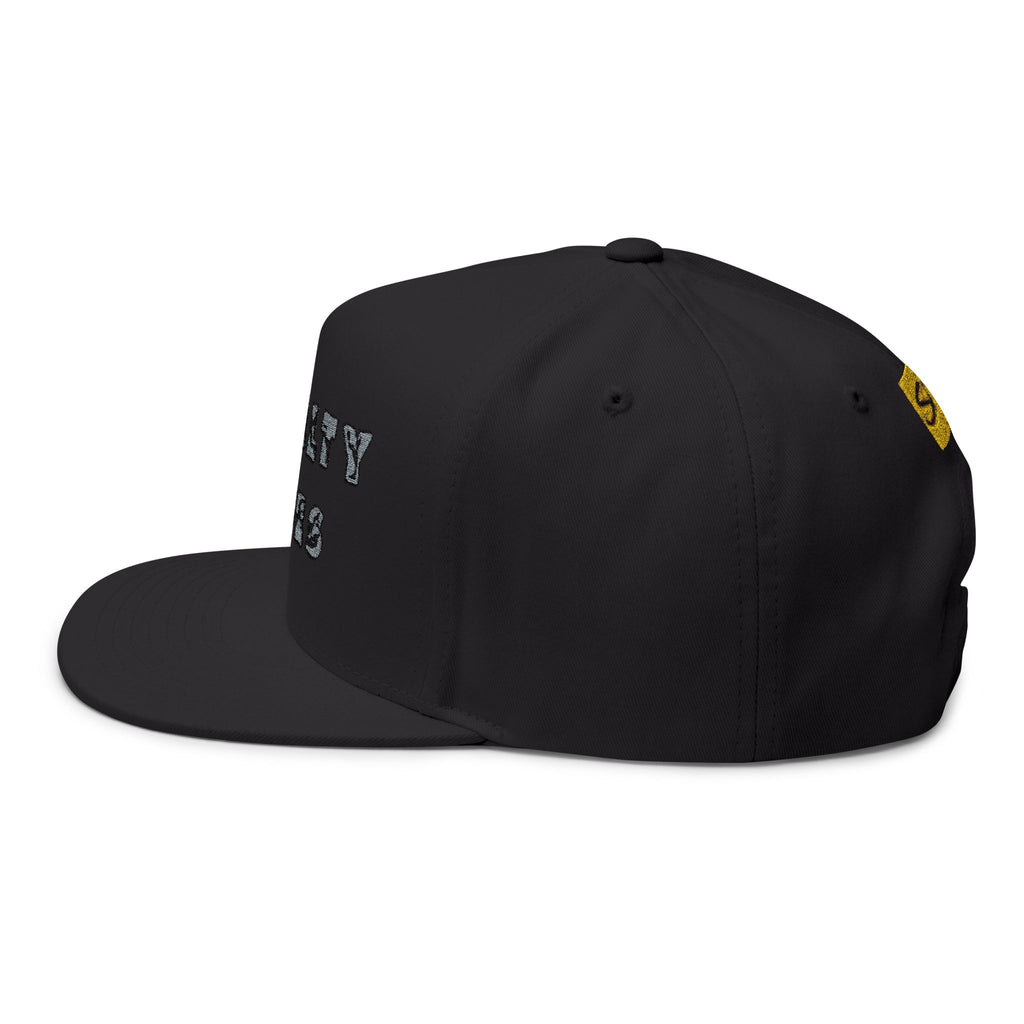 Royalty Vibes Embroidered Flat Bill Cap, Unisex Hat, Trendy Headwear, Casual Style, Perfect Gift for Streetwear Enthusiasts