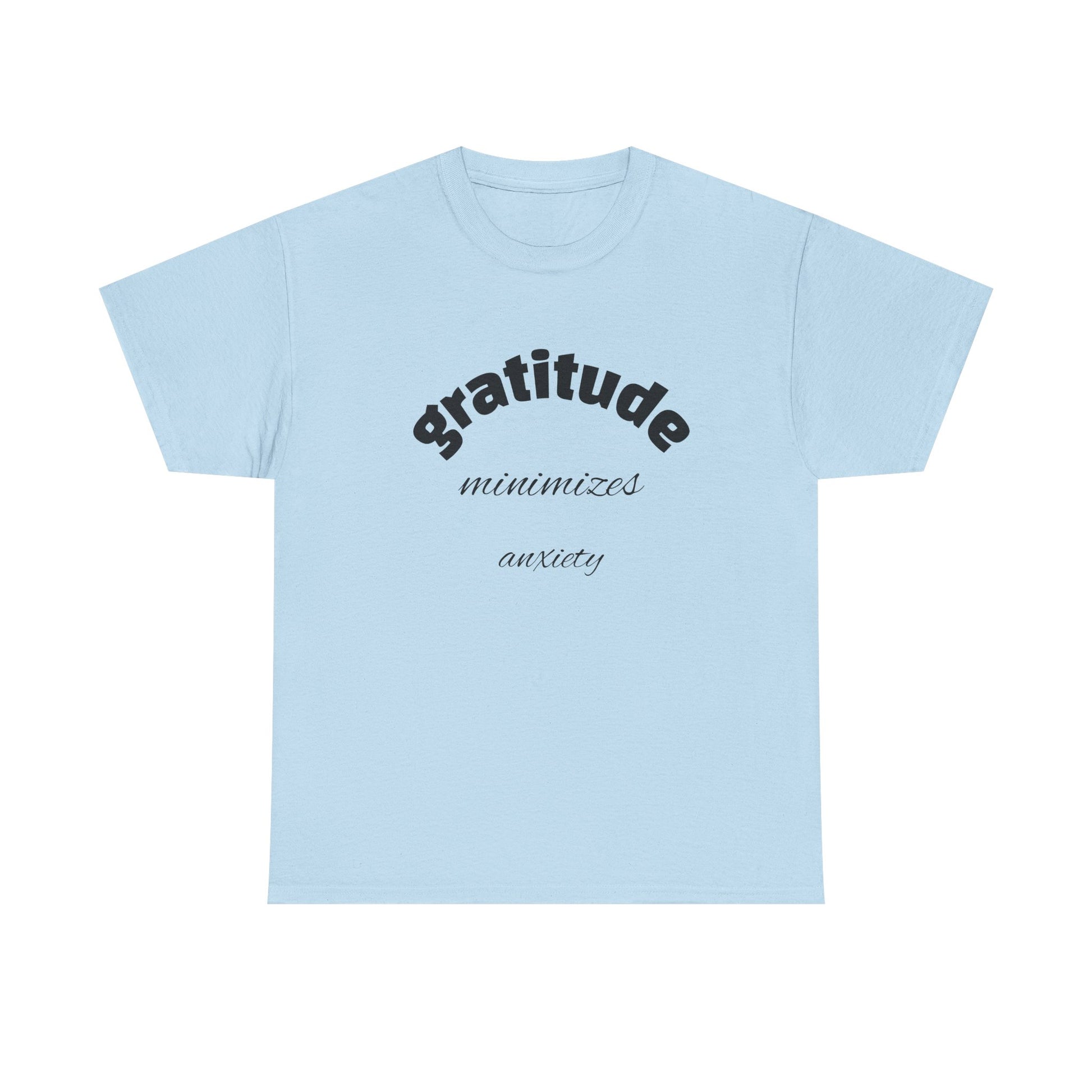 Gratitude Motivational Unisex Heavy Cotton Tee - Comfort, Mindfulness, Gift for Him or Her, Stress Relief, Inspirational Apparel