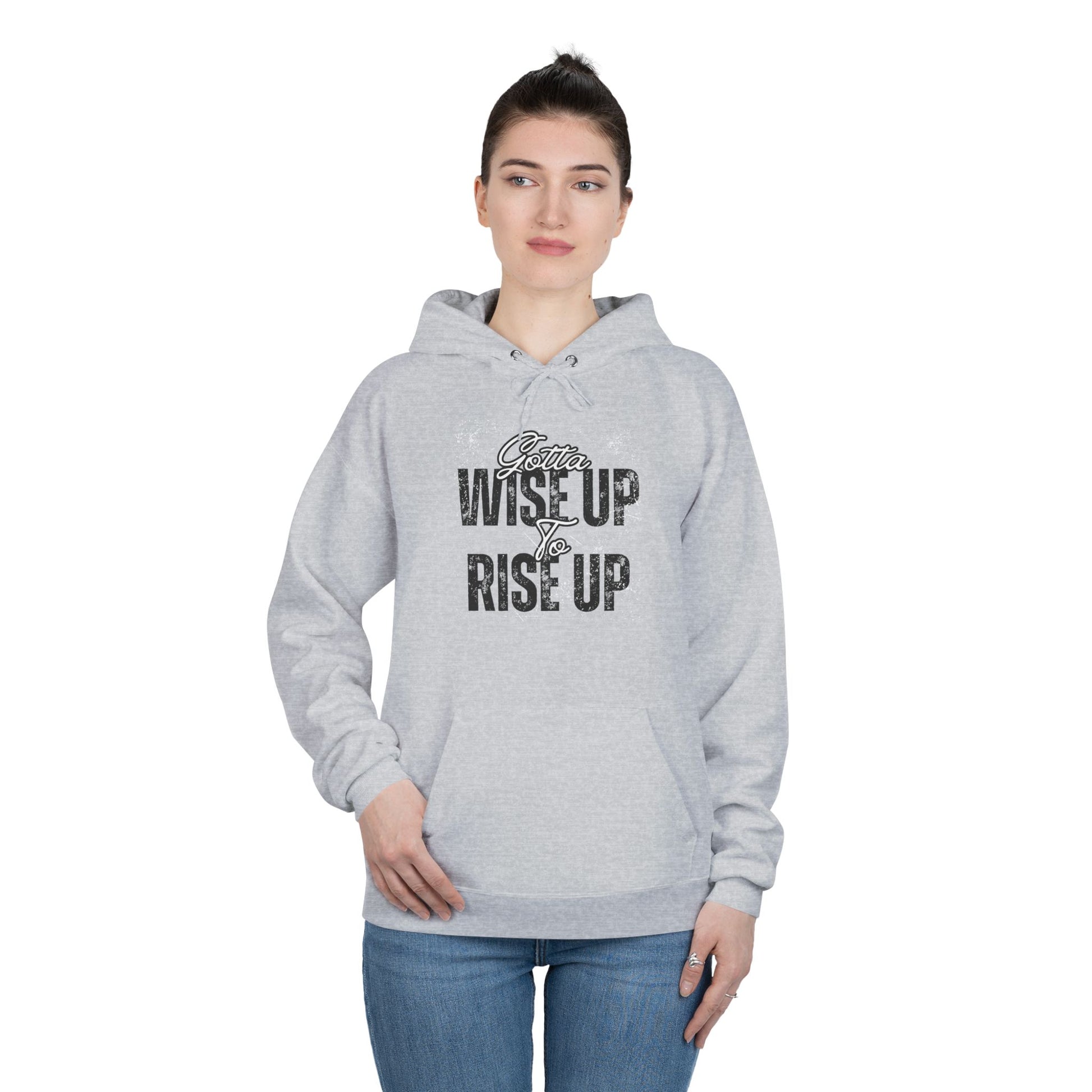 Rise Up Hoodie - Inspirational Eco-Friendly Sweatshirt, Motivational Gift, Perfect for Teens & Young Adults, Eco-Conscious Apparel