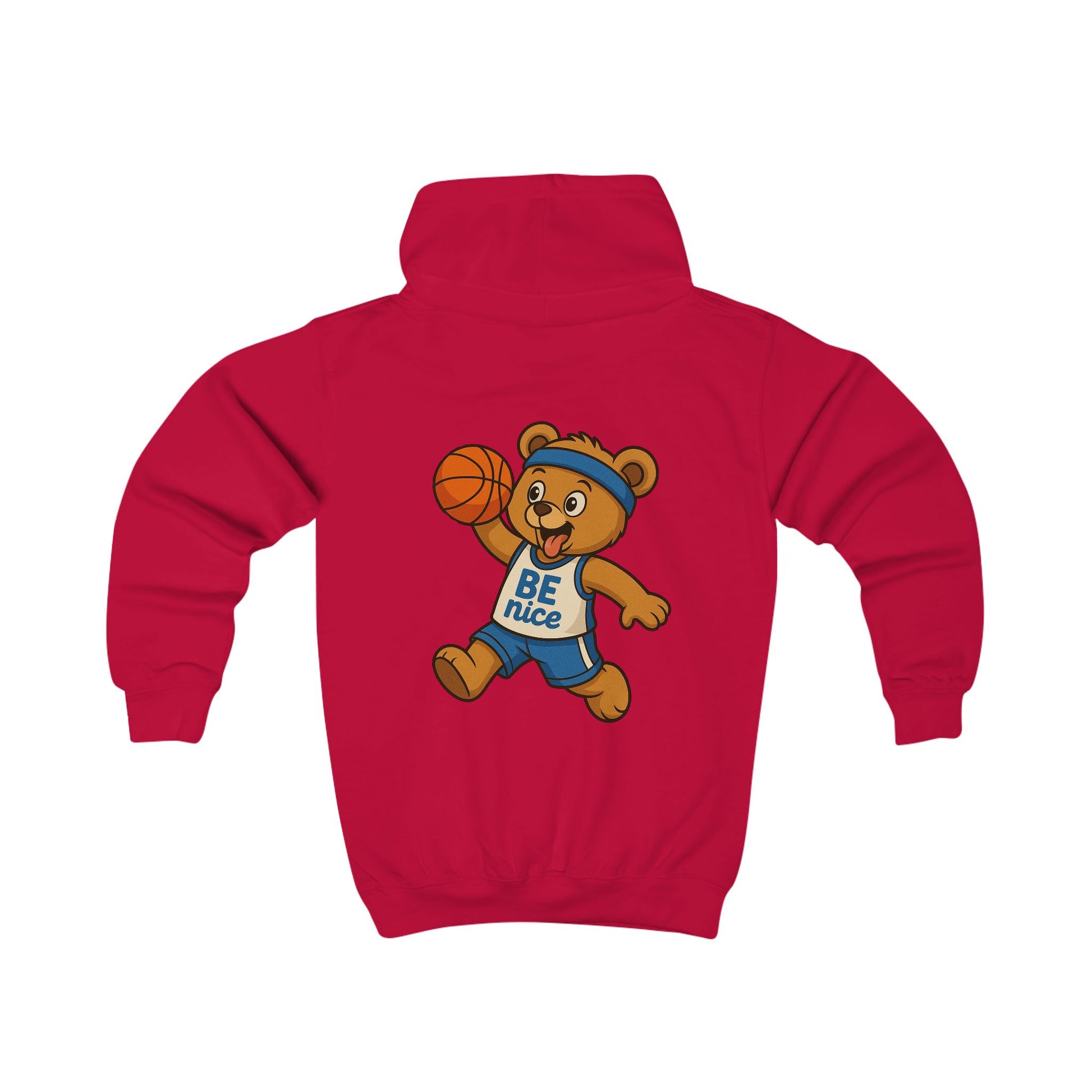 Children's Sports Hoodie with Bear Design, Cozy Kid's Sweatshirt, Fun Apparel for Little men, Gift for Birthday, Cute Hoodie