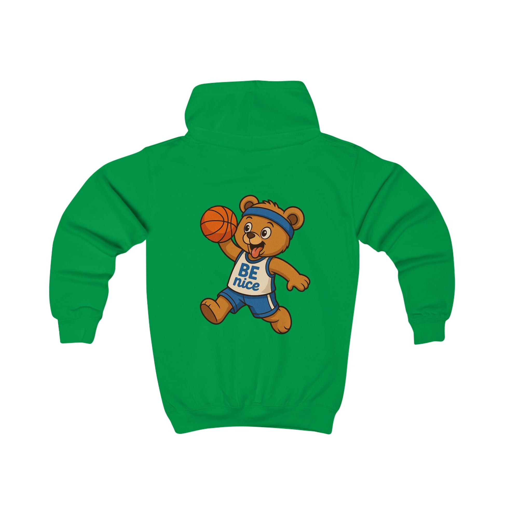 Children's Sports Hoodie with Bear Design, Cozy Kid's Sweatshirt, Fun Apparel for Little men, Gift for Birthday, Cute Hoodie