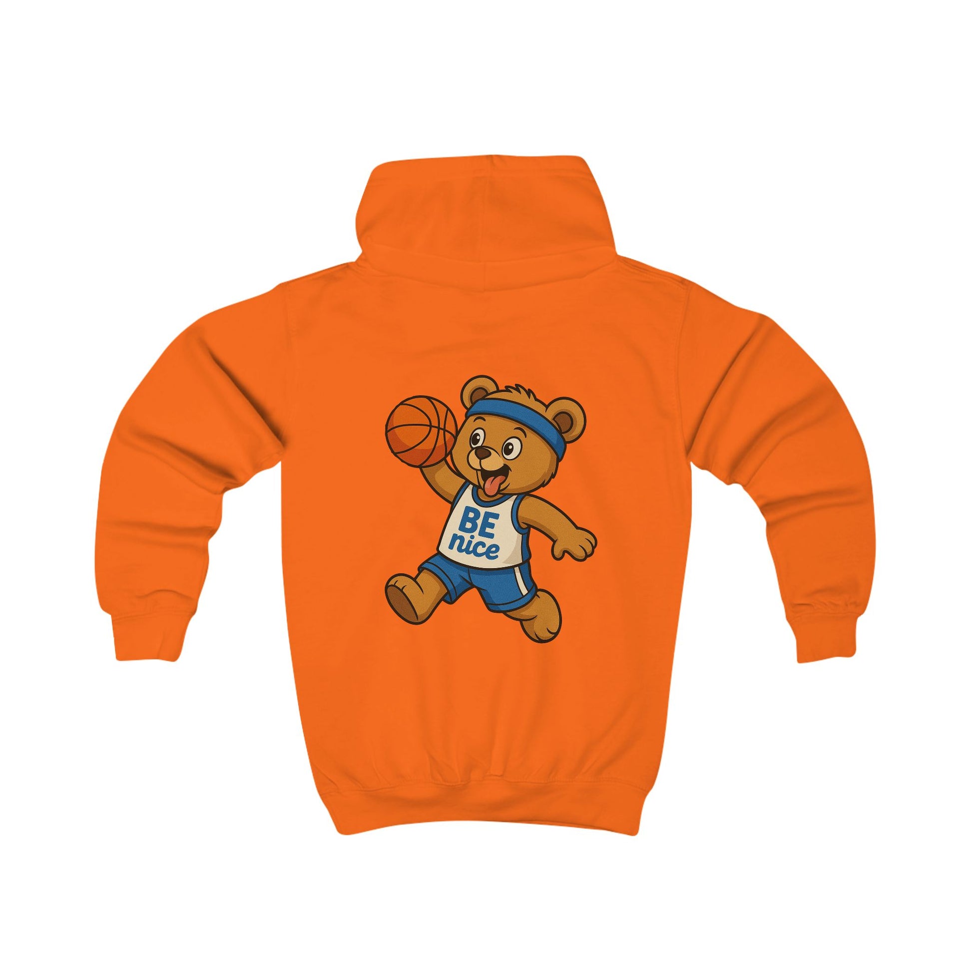Children's Sports Hoodie with Bear Design, Cozy Kid's Sweatshirt, Fun Apparel for Little men, Gift for Birthday, Cute Hoodie