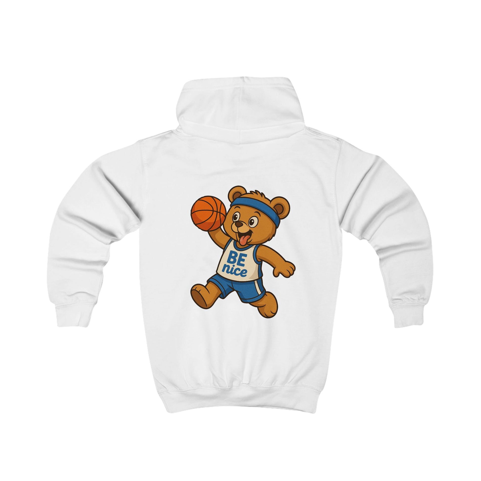 Children's Sports Hoodie with Bear Design, Cozy Kid's Sweatshirt, Fun Apparel for Little men, Gift for Birthday, Cute Hoodie