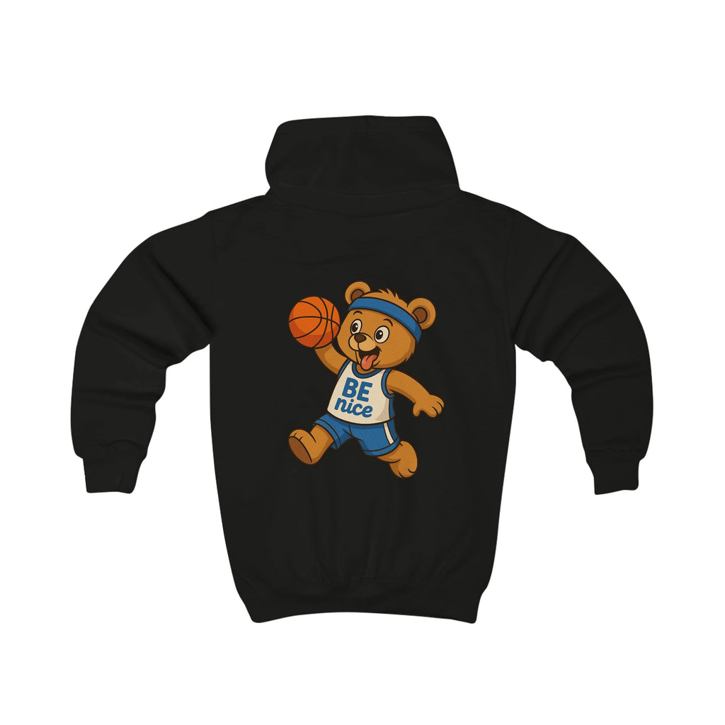 Children's Sports Hoodie with Bear Design, Cozy Kid's Sweatshirt, Fun Apparel for Little men, Gift for Birthday, Cute Hoodie