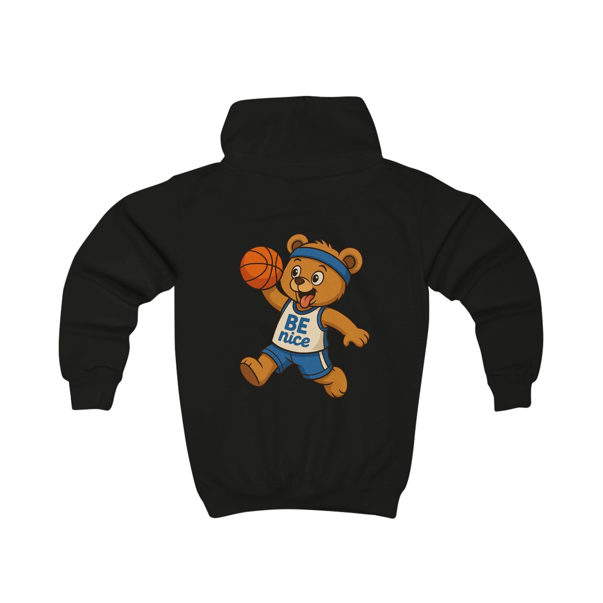 Children's Sports Hoodie with Bear Design, Cozy Kid's Sweatshirt, Fun Apparel for Little men, Gift for Birthday, Cute Hoodie