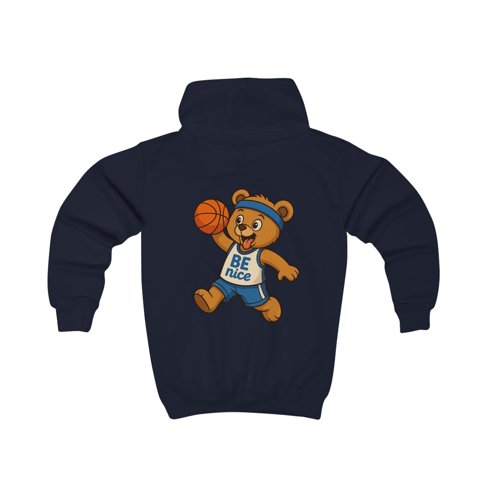 Children's Sports Hoodie with Bear Design, Cozy Kid's Sweatshirt, Fun Apparel for Little men, Gift for Birthday, Cute Hoodie