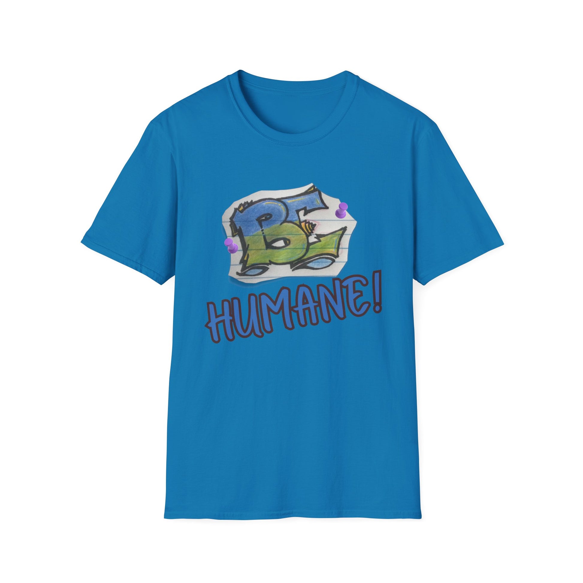 Unisex Softstyle T-Shirt with 'Be Humane' Design | Casual Tee for Animal Lovers, Eco-Conscious Fashion, Gift Idea, Everyday Wear, [...]