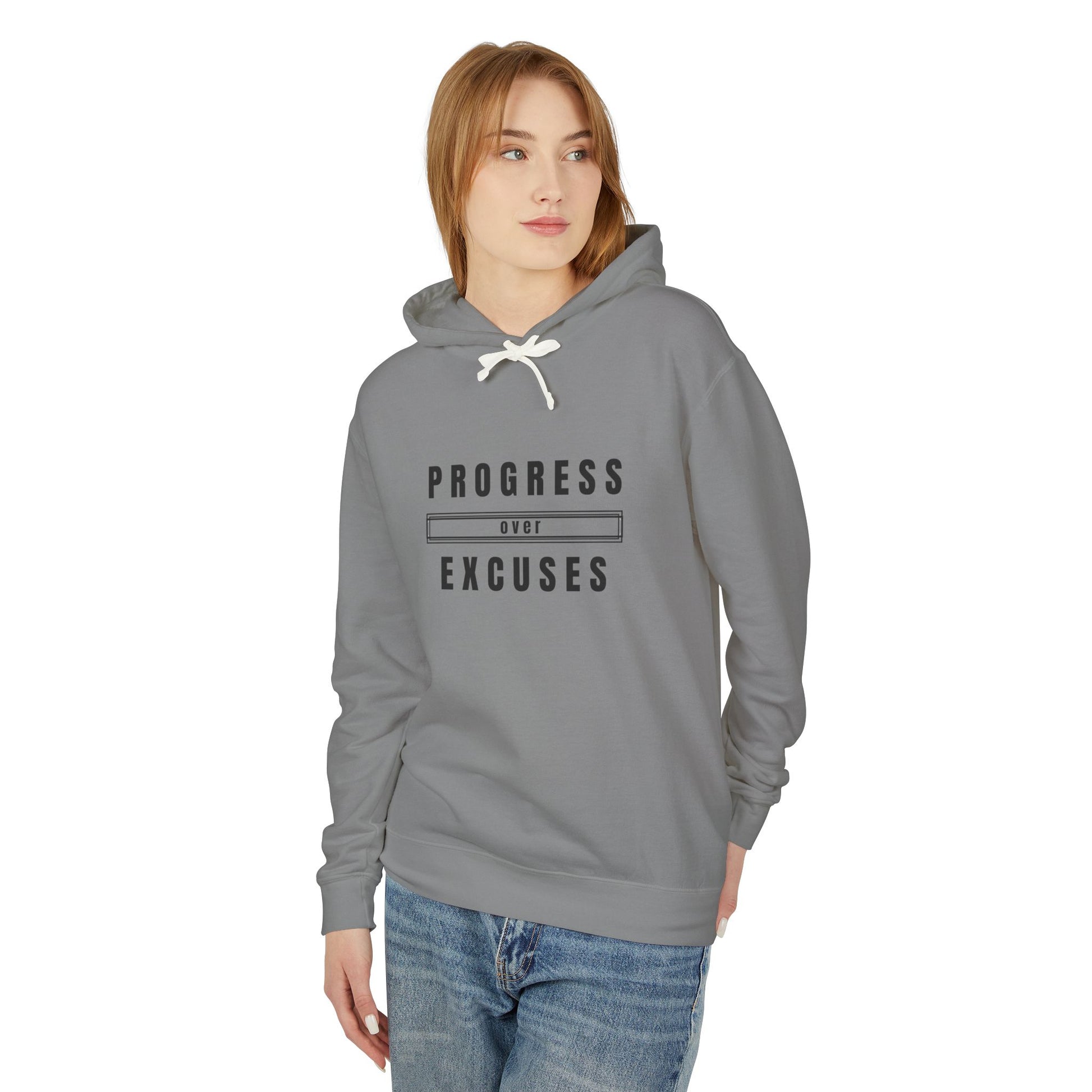 Motivational Unisex Hoodie | Lightweight Sweatshirt for Progress Lovers, Gym Apparel, Casual Wear, Gifts for Fitness Enthusiasts, [...]