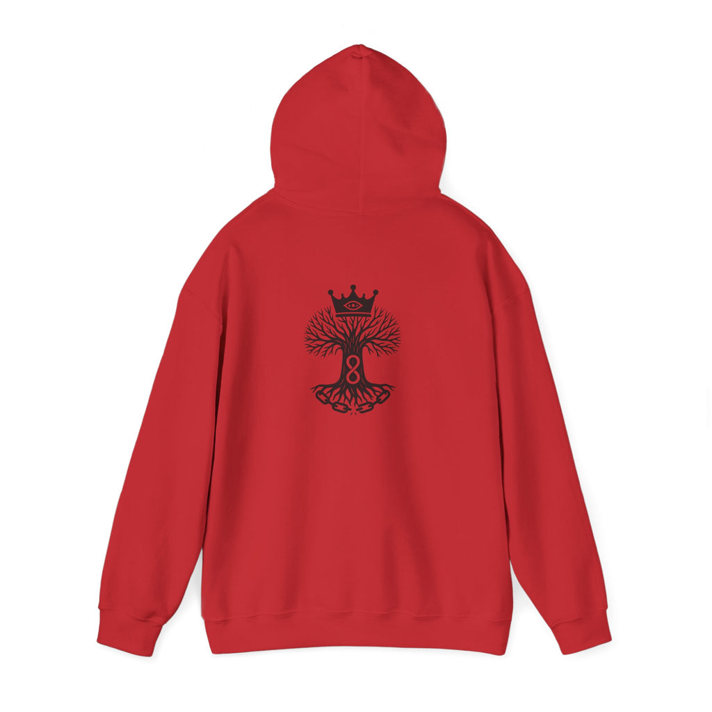 Royal Life Tree Hoodie, Cozy Sweatshirt for All Occasions, Unisex Pullover, Unique Gift for Nature Lovers, Perfect for Festivals