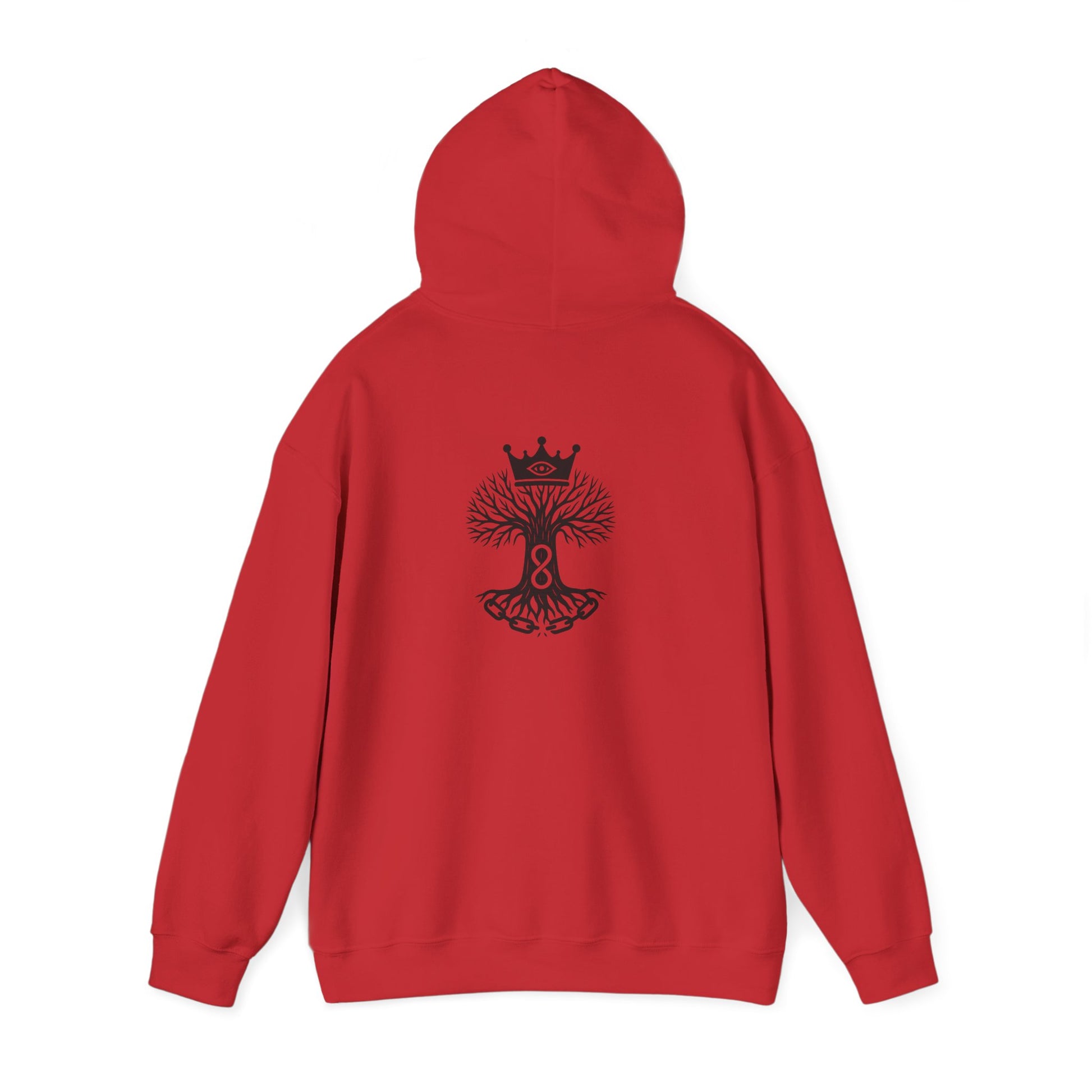 Royal Life Tree Hoodie, Cozy Sweatshirt for All Occasions, Unisex Pullover, Unique Gift for Nature Lovers, Perfect for Festivals