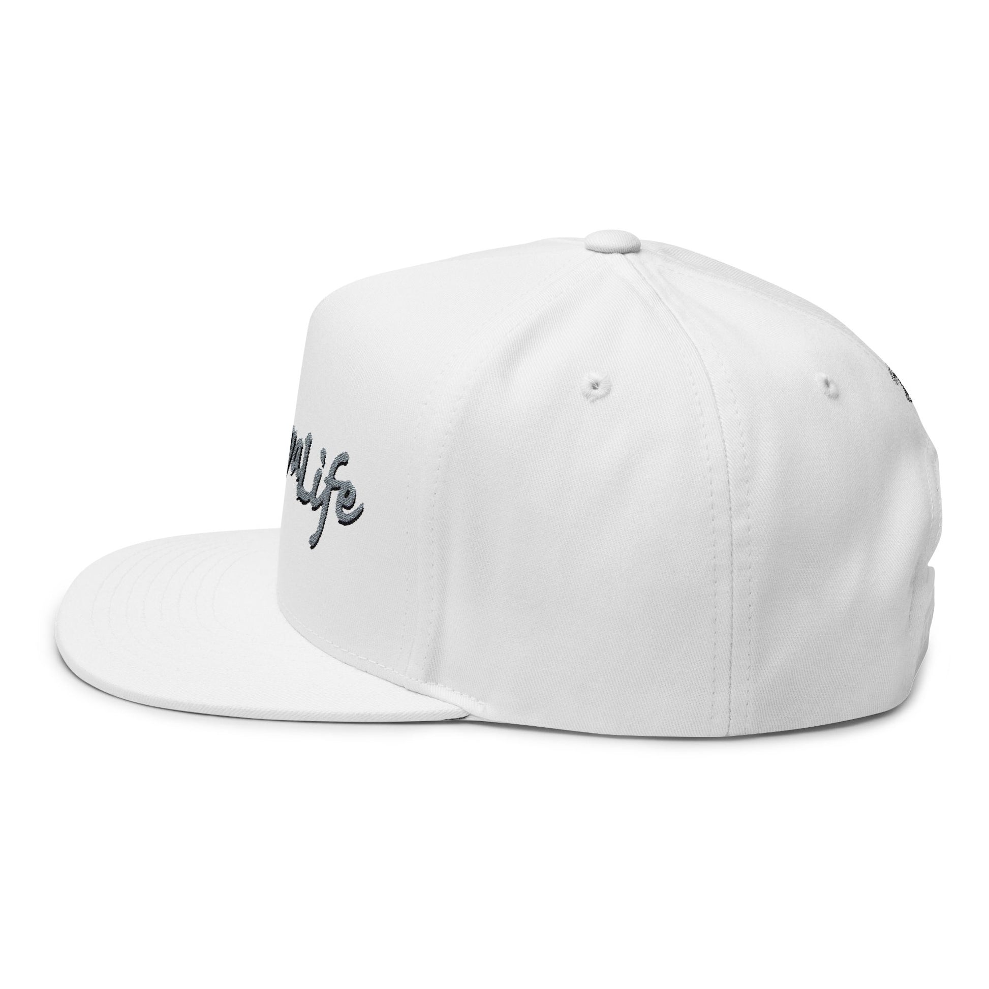 Royal Life Flat Bill Cap - Trendy Embroidered Snapback, Streetwear Fashion, Perfect Gift for Him/Her, Birthday, Casual Wear