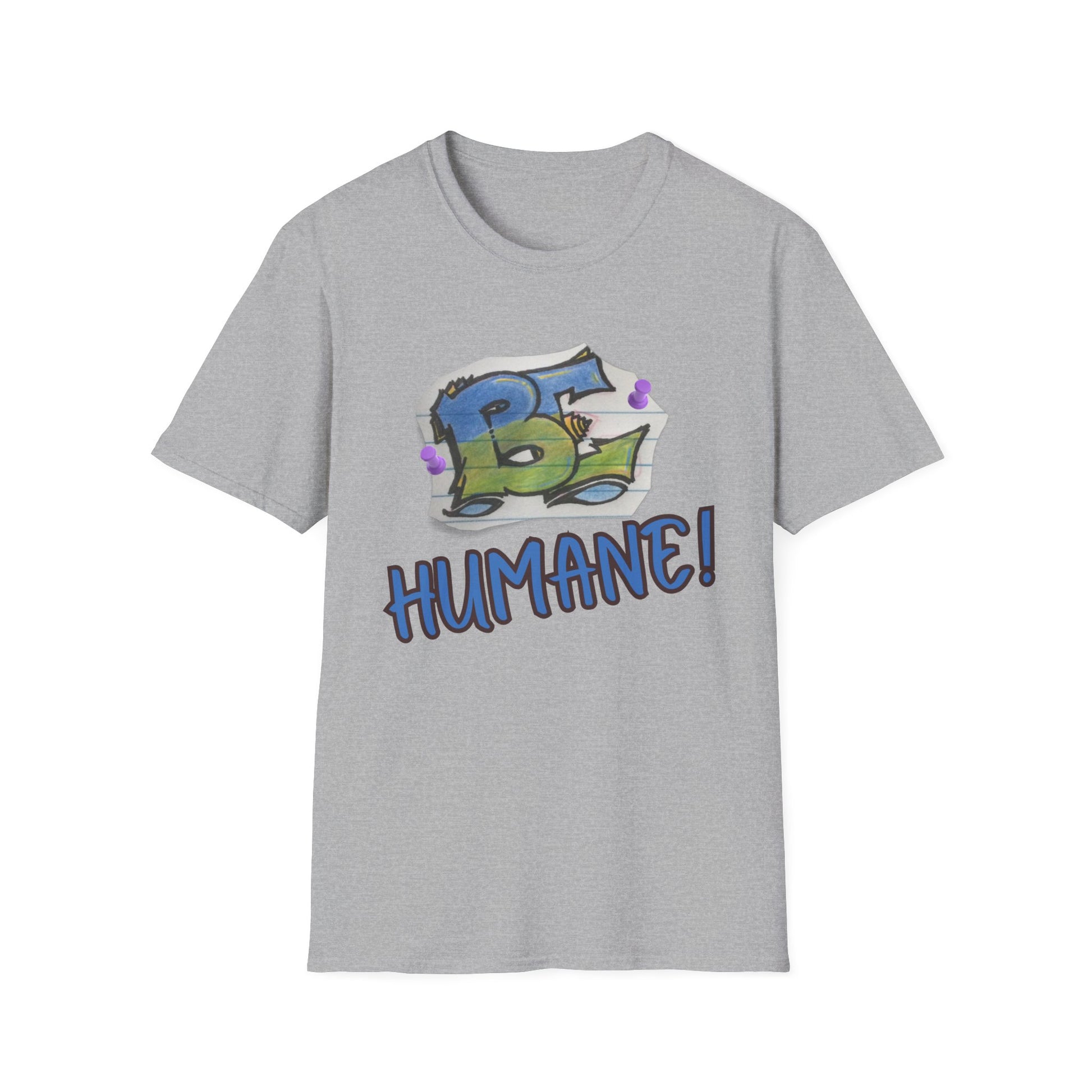Unisex Softstyle T-Shirt with 'Be Humane' Design | Casual Tee for Animal Lovers, Eco-Conscious Fashion, Gift Idea, Everyday Wear, [...]