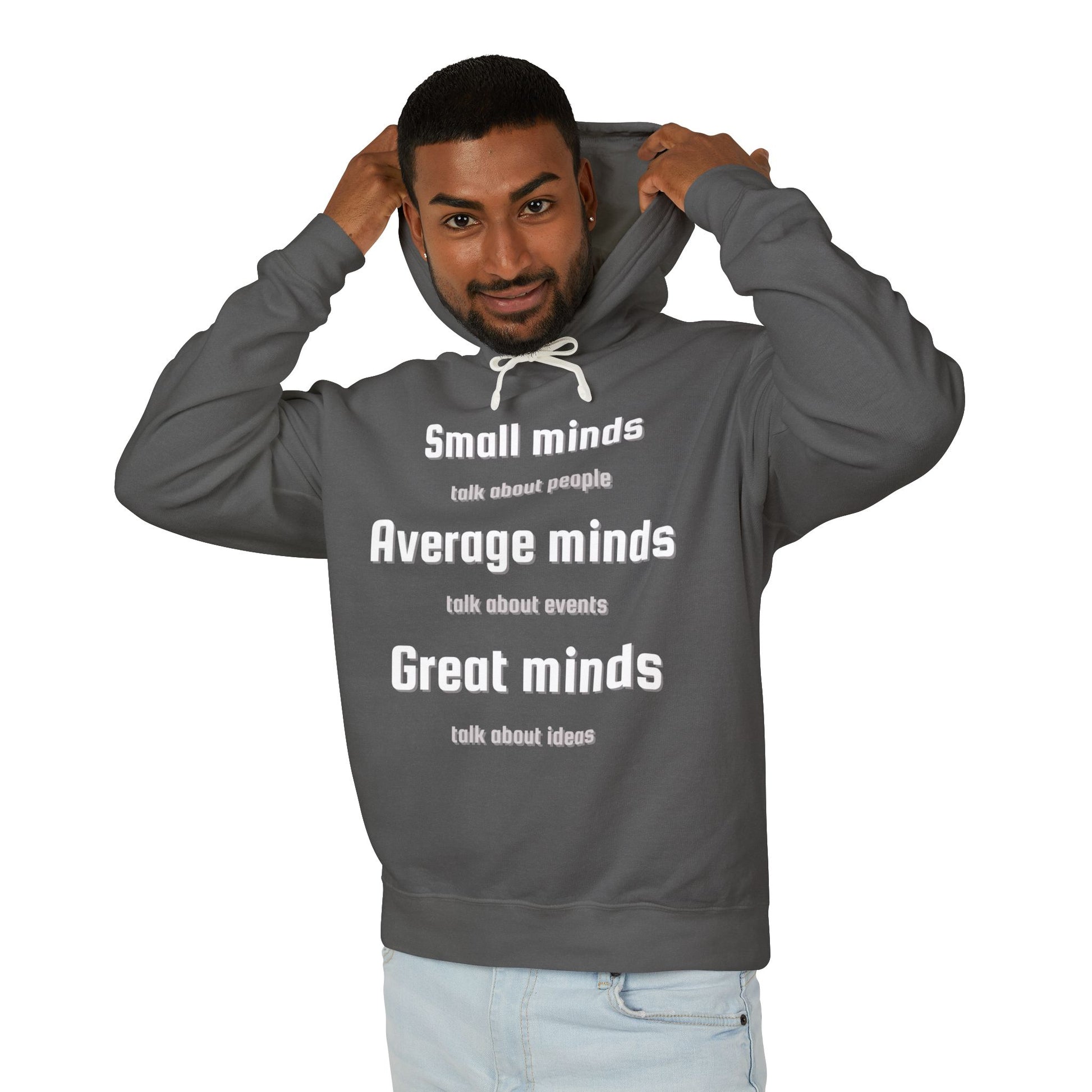 Smart Minds Hoodie - Unisex Lightweight Sweatshirt for Thoughtful Conversations, Gift for Friends, Casual Wear, Motivational Apparel, [...]