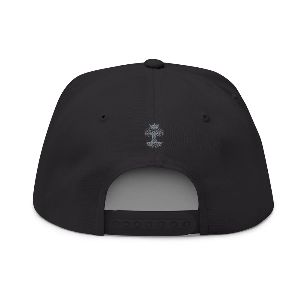 Royal Life Embroidered Flat Bill Cap - Trendy Adjustable Hat for Streetwear and Casual Outfit, Gifts for Style Enthusiasts, Men and Women