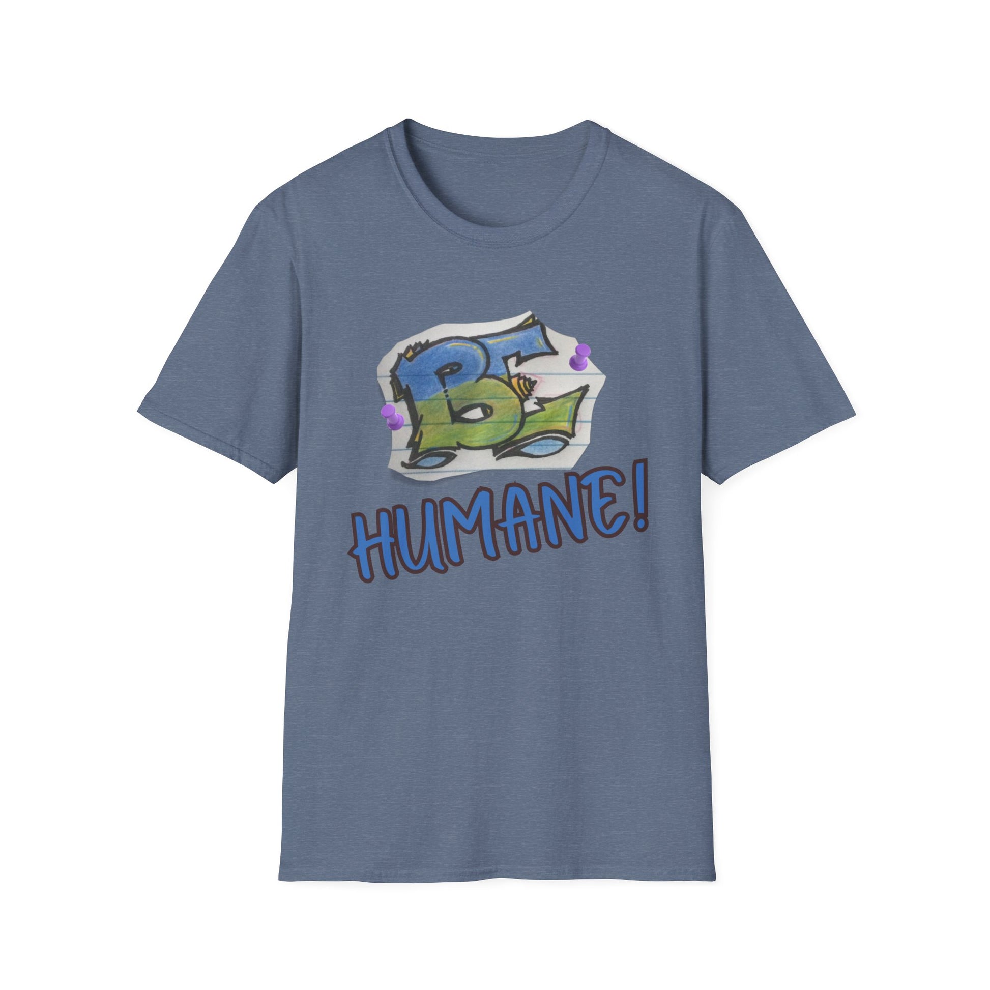 Unisex Softstyle T-Shirt with 'Be Humane' Design | Casual Tee for Animal Lovers, Eco-Conscious Fashion, Gift Idea, Everyday Wear, [...]
