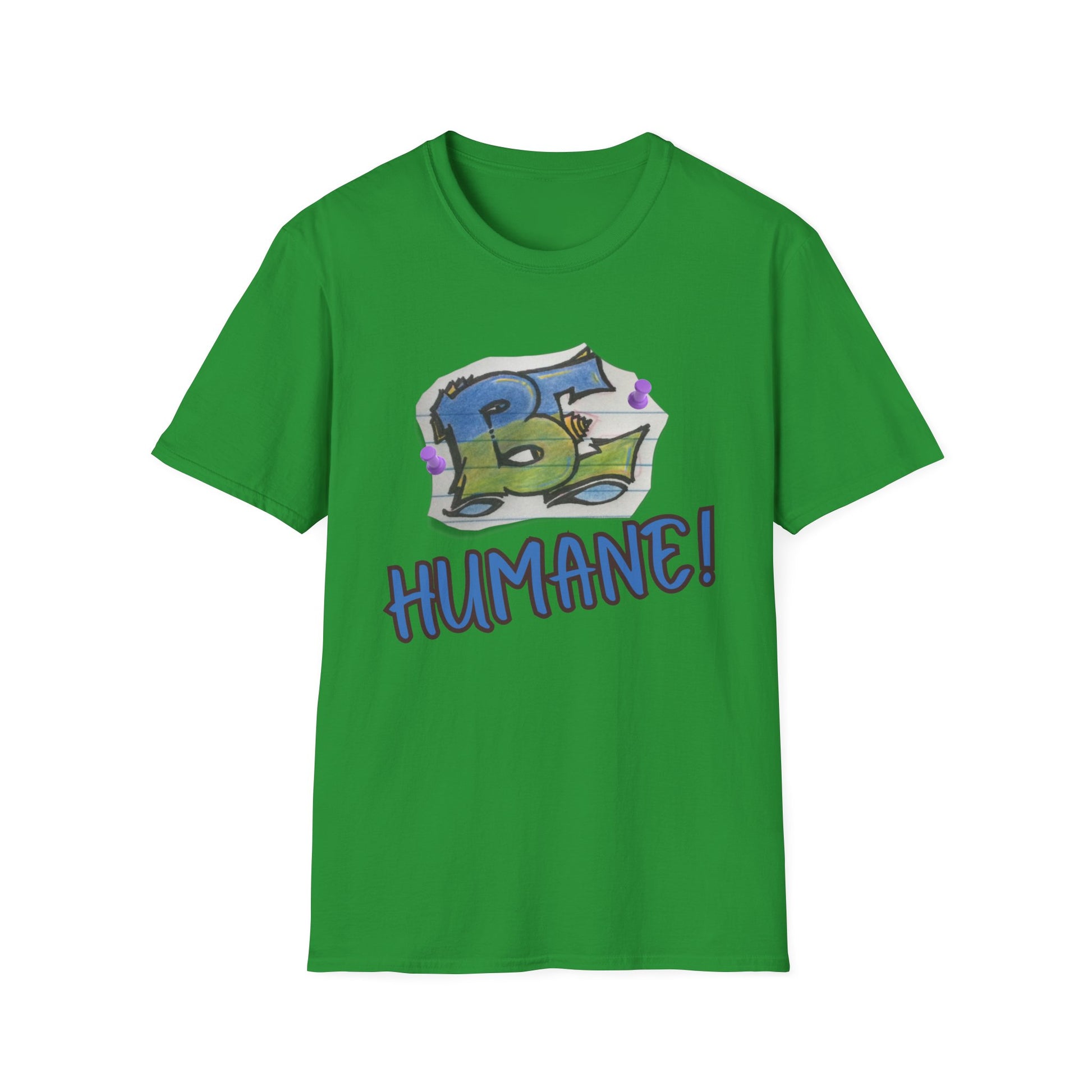 Unisex Softstyle T-Shirt with 'Be Humane' Design | Casual Tee for Animal Lovers, Eco-Conscious Fashion, Gift Idea, Everyday Wear, [...]