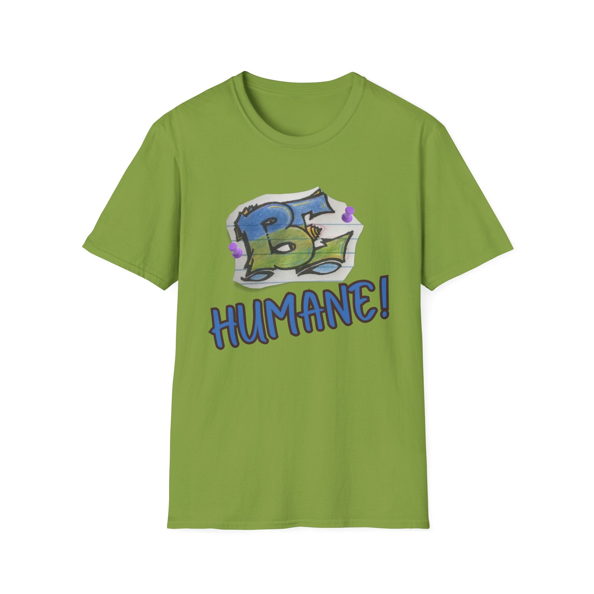 Unisex Softstyle T-Shirt with 'Be Humane' Design | Casual Tee for Animal Lovers, Eco-Conscious Fashion, Gift Idea, Everyday Wear, [...]