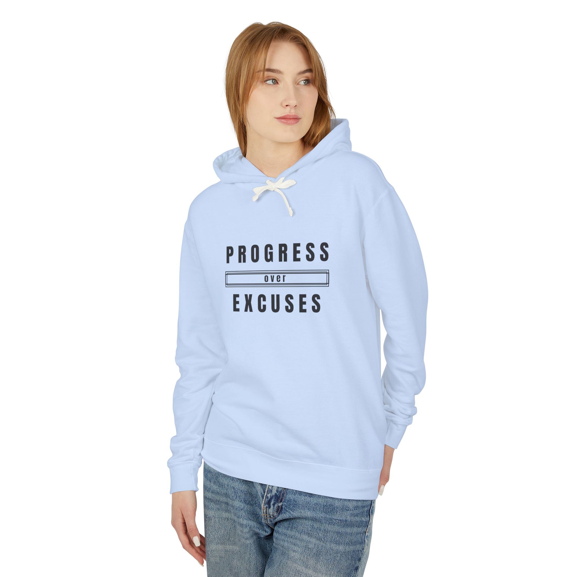 Motivational Unisex Hoodie | Lightweight Sweatshirt for Progress Lovers, Gym Apparel, Casual Wear, Gifts for Fitness Enthusiasts, [...]