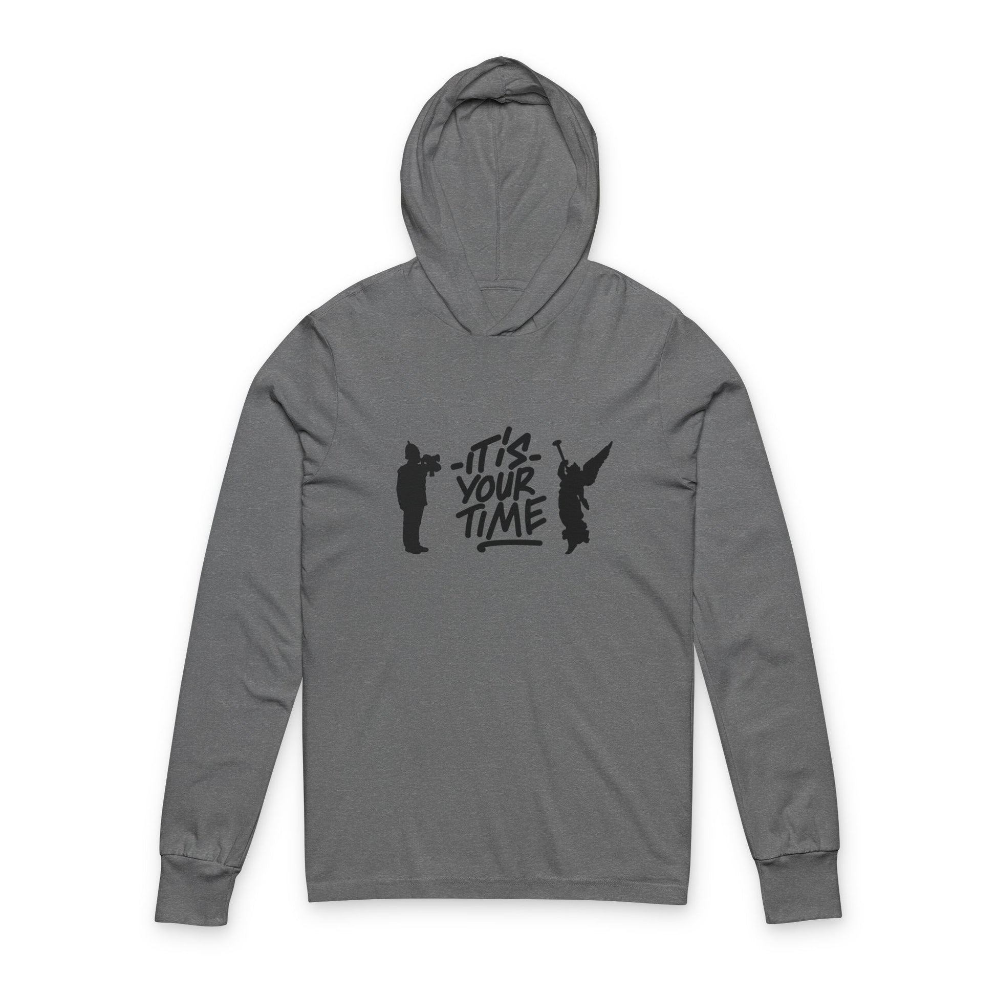 Inspiring Unisex Hooded Long Sleeve Tee - Perfect for Motivational Gifts, Casual Wear, Fitness, Summer Activities, Outdoor Adventures
