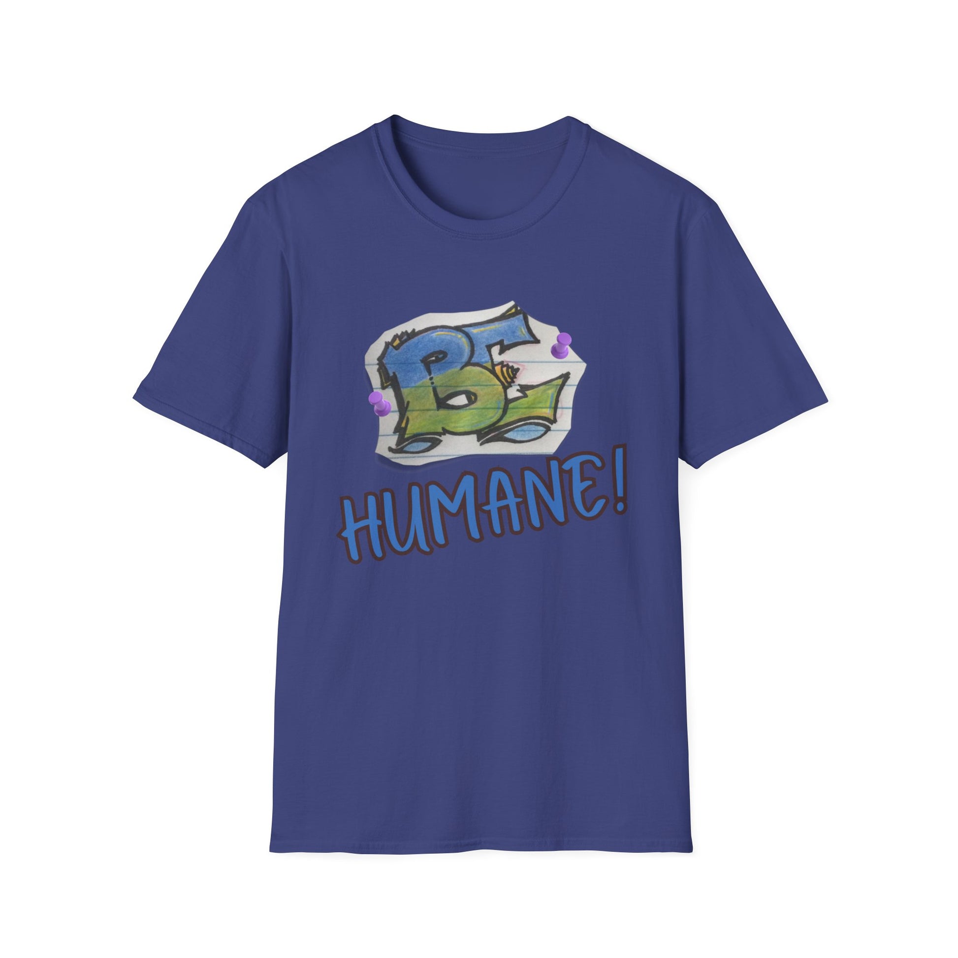 Unisex Softstyle T-Shirt with 'Be Humane' Design | Casual Tee for Animal Lovers, Eco-Conscious Fashion, Gift Idea, Everyday Wear, [...]