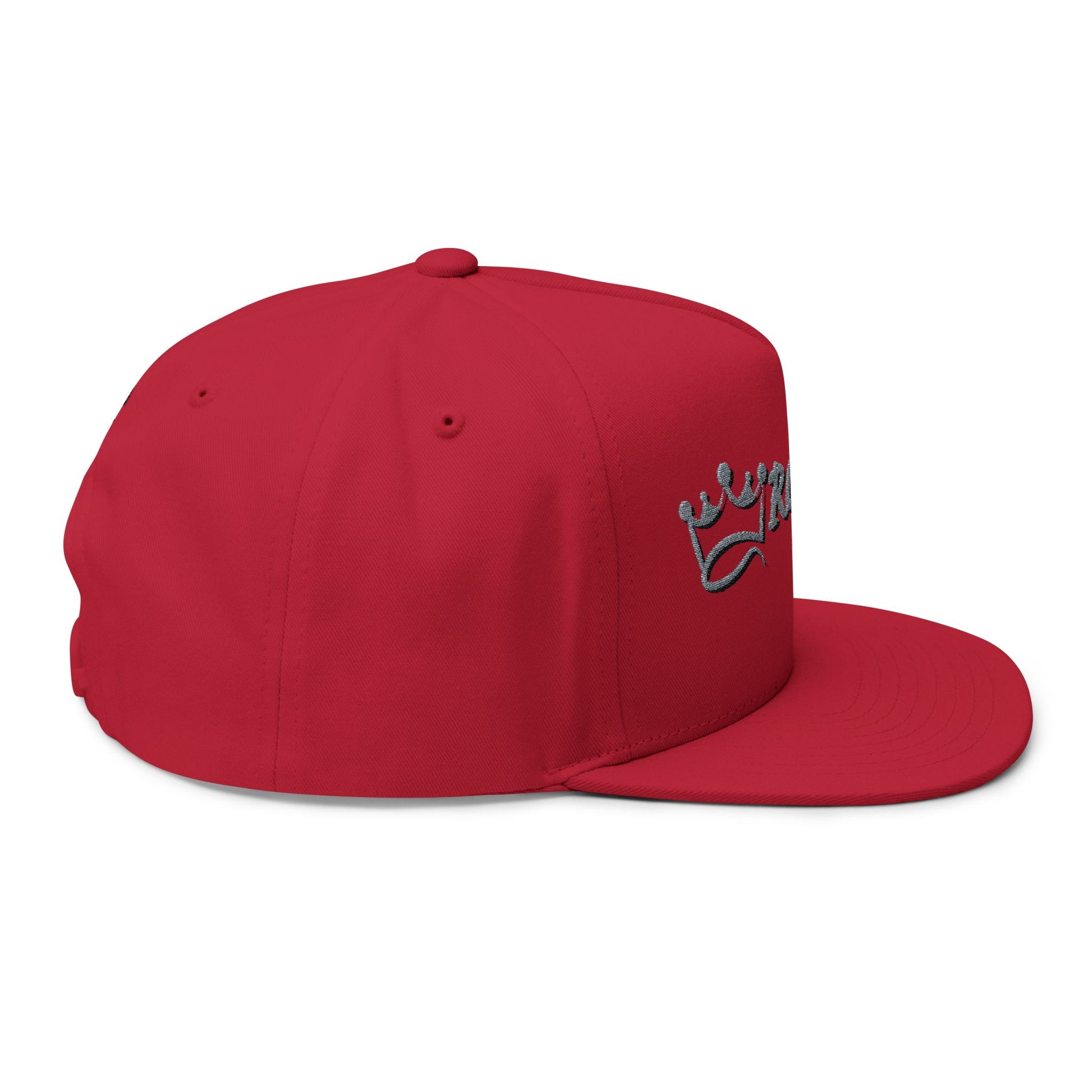 Royal Life Flat Bill Cap - Trendy Embroidered Snapback, Streetwear Fashion, Perfect Gift for Him/Her, Birthday, Casual Wear