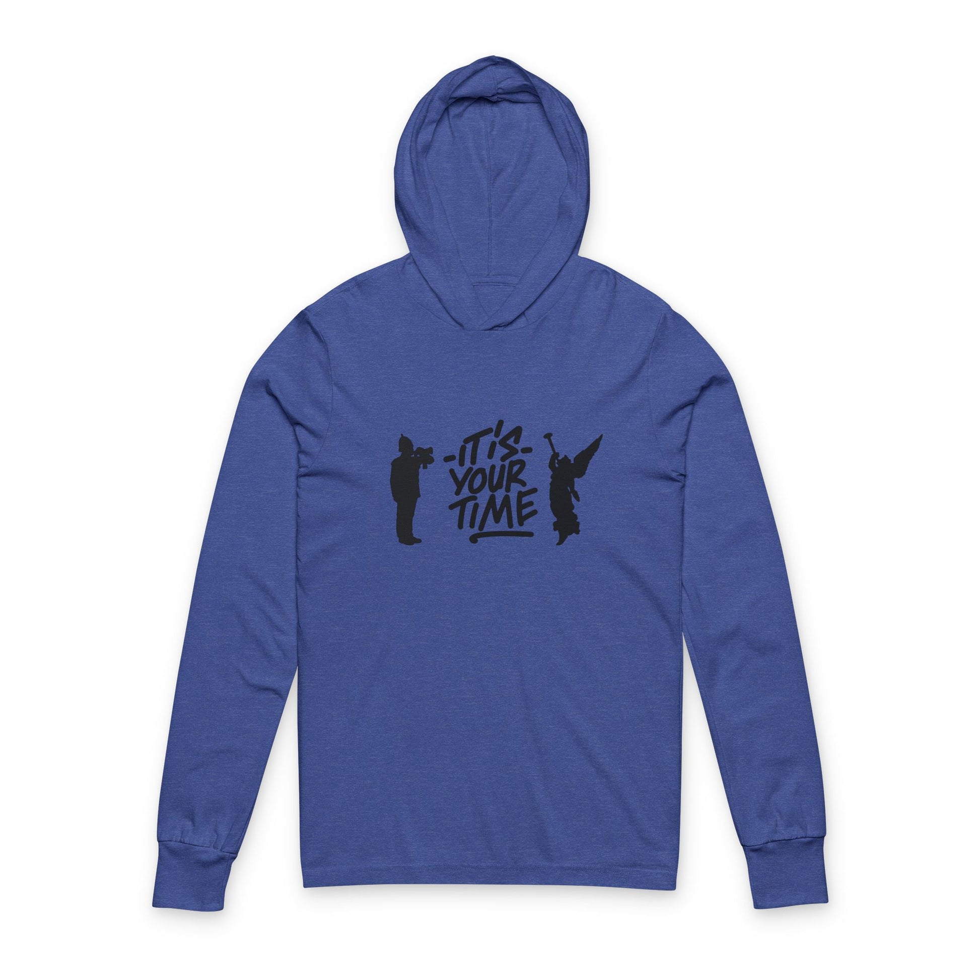 Inspiring Unisex Hooded Long Sleeve Tee - Perfect for Motivational Gifts, Casual Wear, Fitness, Summer Activities, Outdoor Adventures