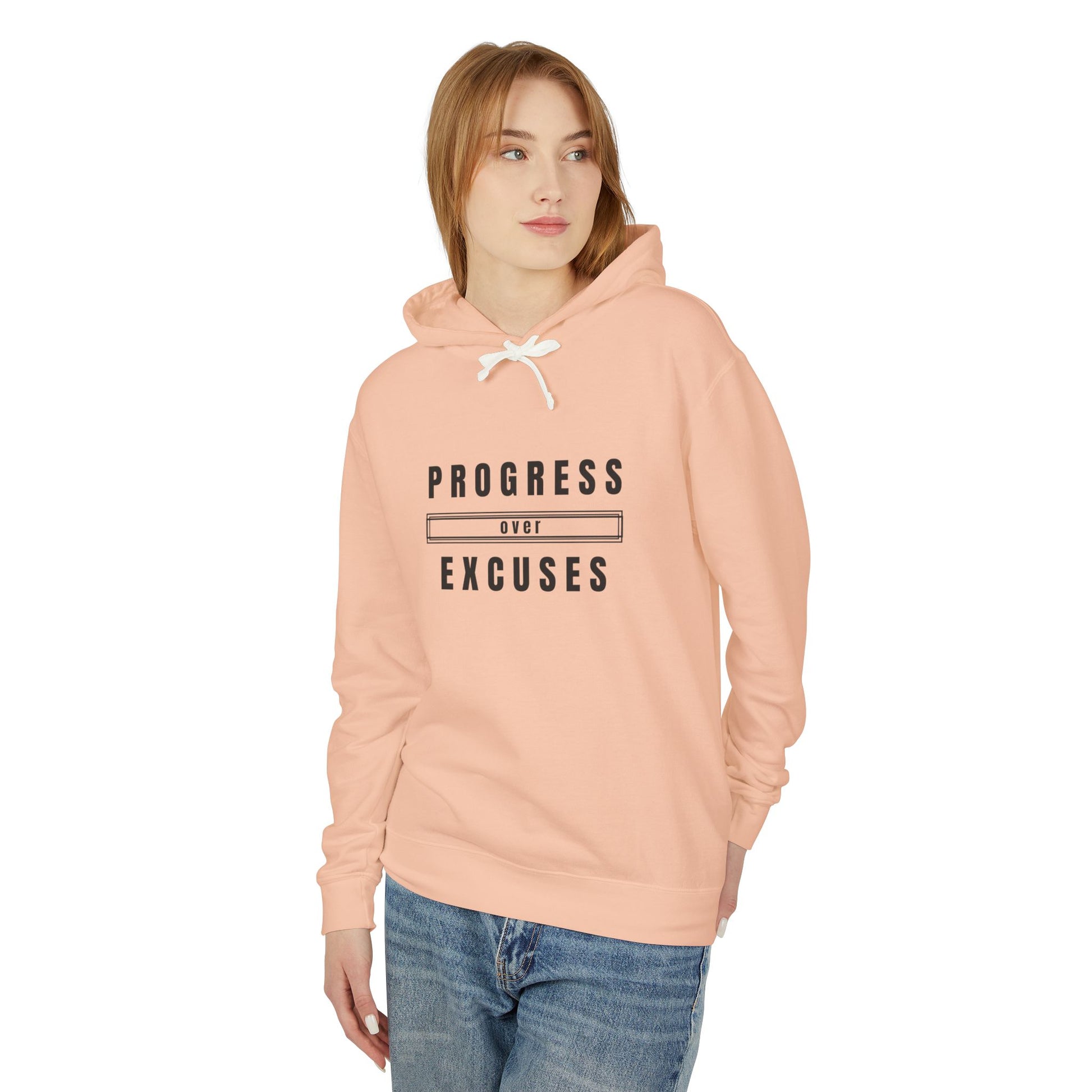 Motivational Unisex Hoodie | Lightweight Sweatshirt for Progress Lovers, Gym Apparel, Casual Wear, Gifts for Fitness Enthusiasts, [...]