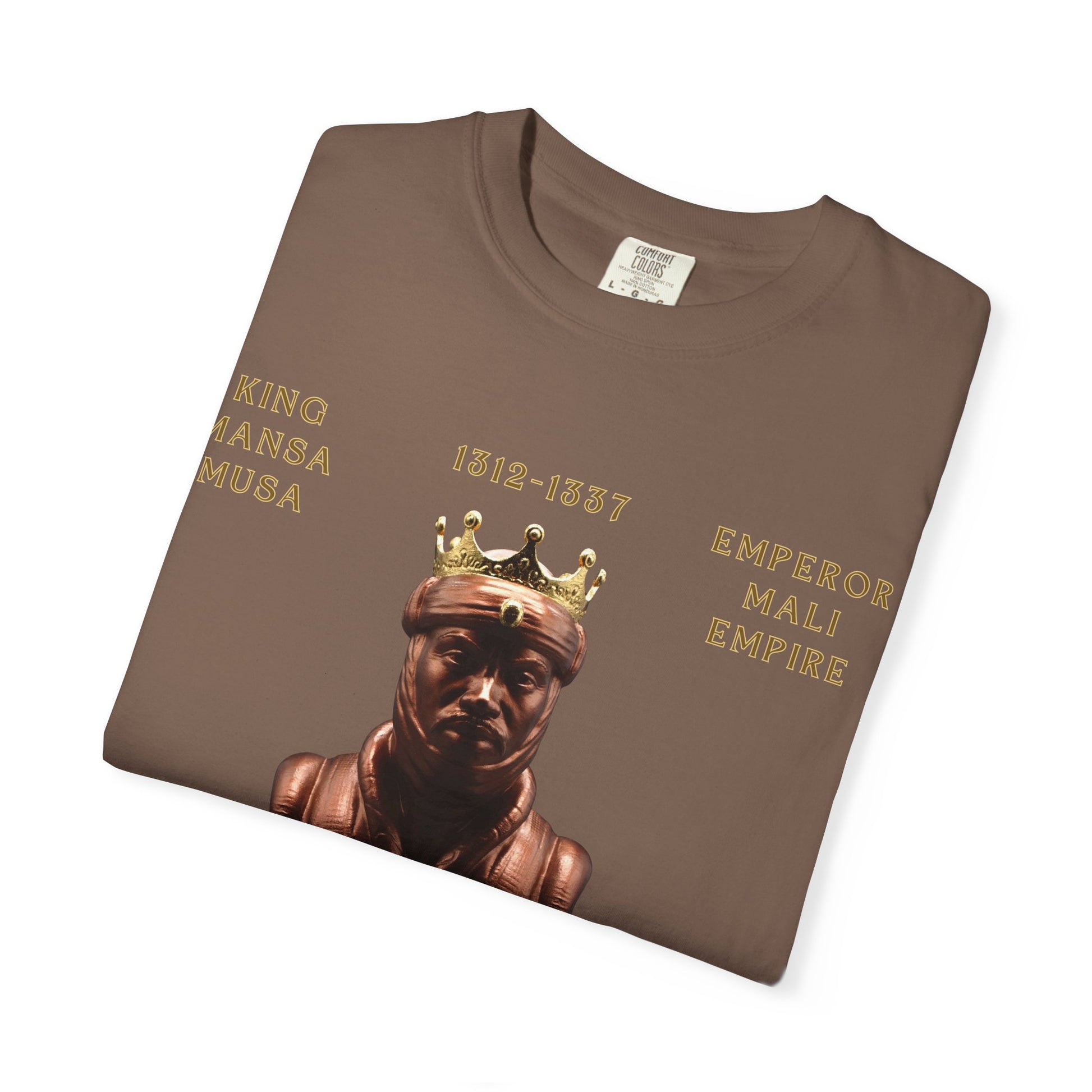 Royalty Vibes T-Shirt | Unisex Garment-Dyed Tee | Mansa Musa Design | Streetwear, Gift Idea, Inspirational Fashion, Casual Wear