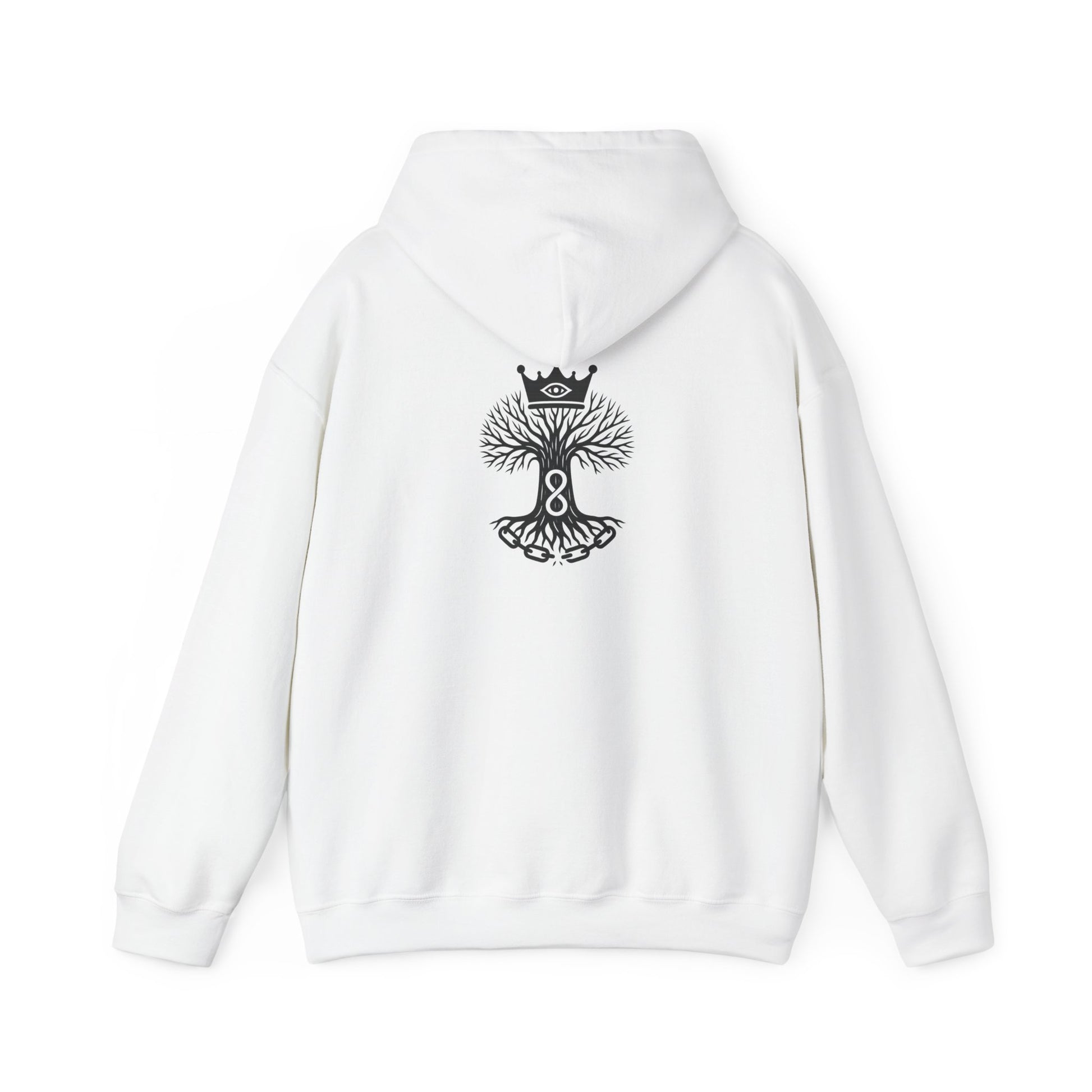 Royal Life Tree Hoodie, Cozy Sweatshirt for All Occasions, Unisex Pullover, Unique Gift for Nature Lovers, Perfect for Festivals