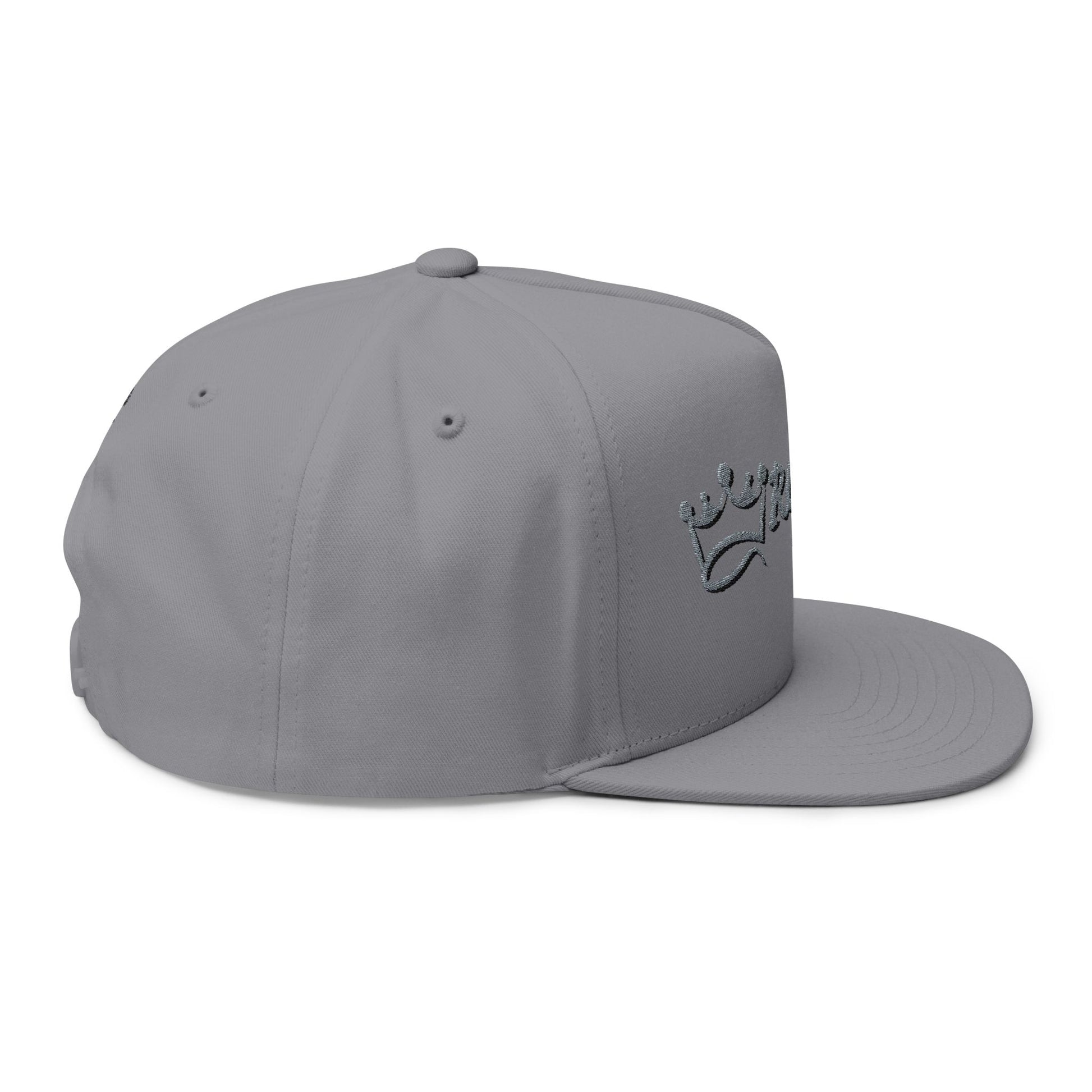 Royal Life Flat Bill Cap - Trendy Embroidered Snapback, Streetwear Fashion, Perfect Gift for Him/Her, Birthday, Casual Wear