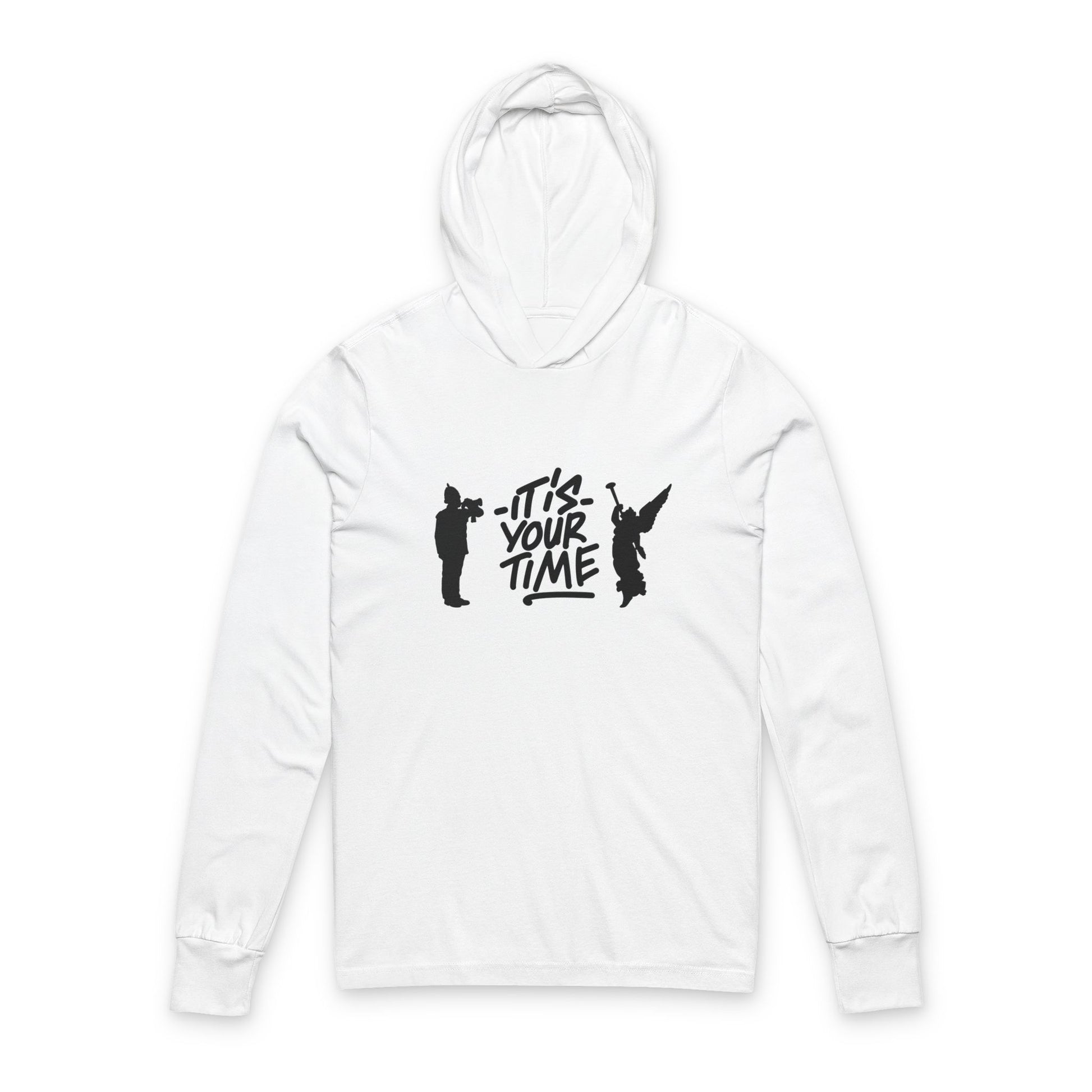 Inspiring Unisex Hooded Long Sleeve Tee - Perfect for Motivational Gifts, Casual Wear, Fitness, Summer Activities, Outdoor Adventures