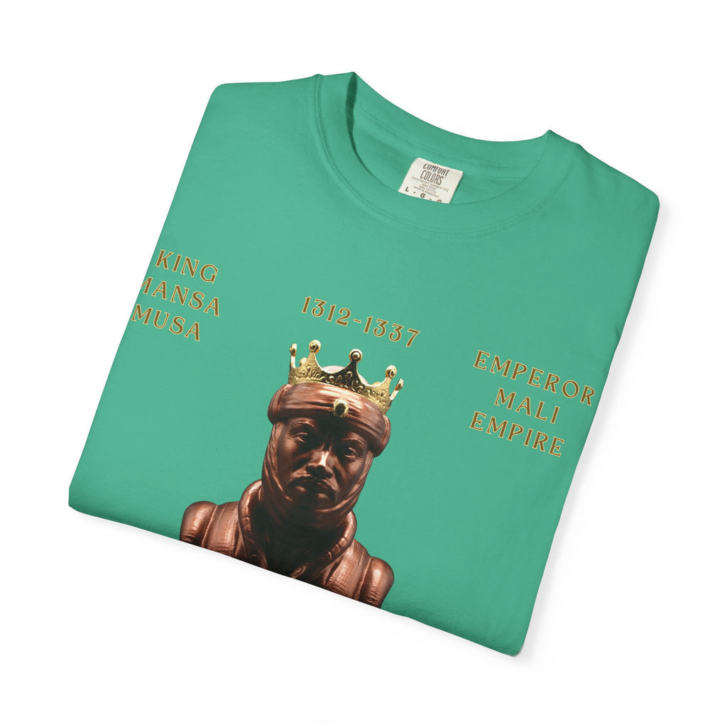Royalty Vibes T-Shirt | Unisex Garment-Dyed Tee | Mansa Musa Design | Streetwear, Gift Idea, Inspirational Fashion, Casual Wear