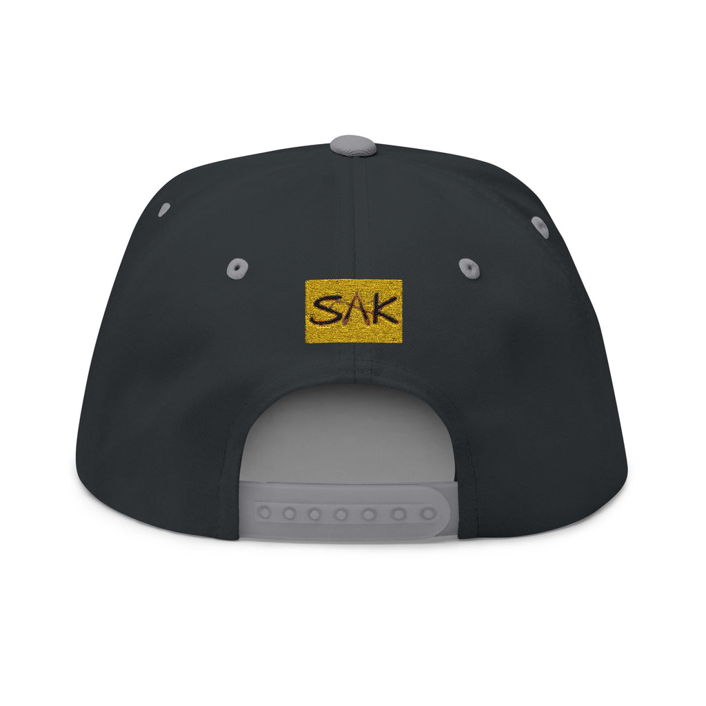 Royalty Vibes Embroidered Flat Bill Cap, Unisex Hat, Trendy Headwear, Casual Style, Perfect Gift for Streetwear Enthusiasts