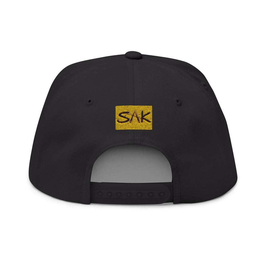 Royalty Vibes Embroidered Flat Bill Cap, Unisex Hat, Trendy Headwear, Casual Style, Perfect Gift for Streetwear Enthusiasts