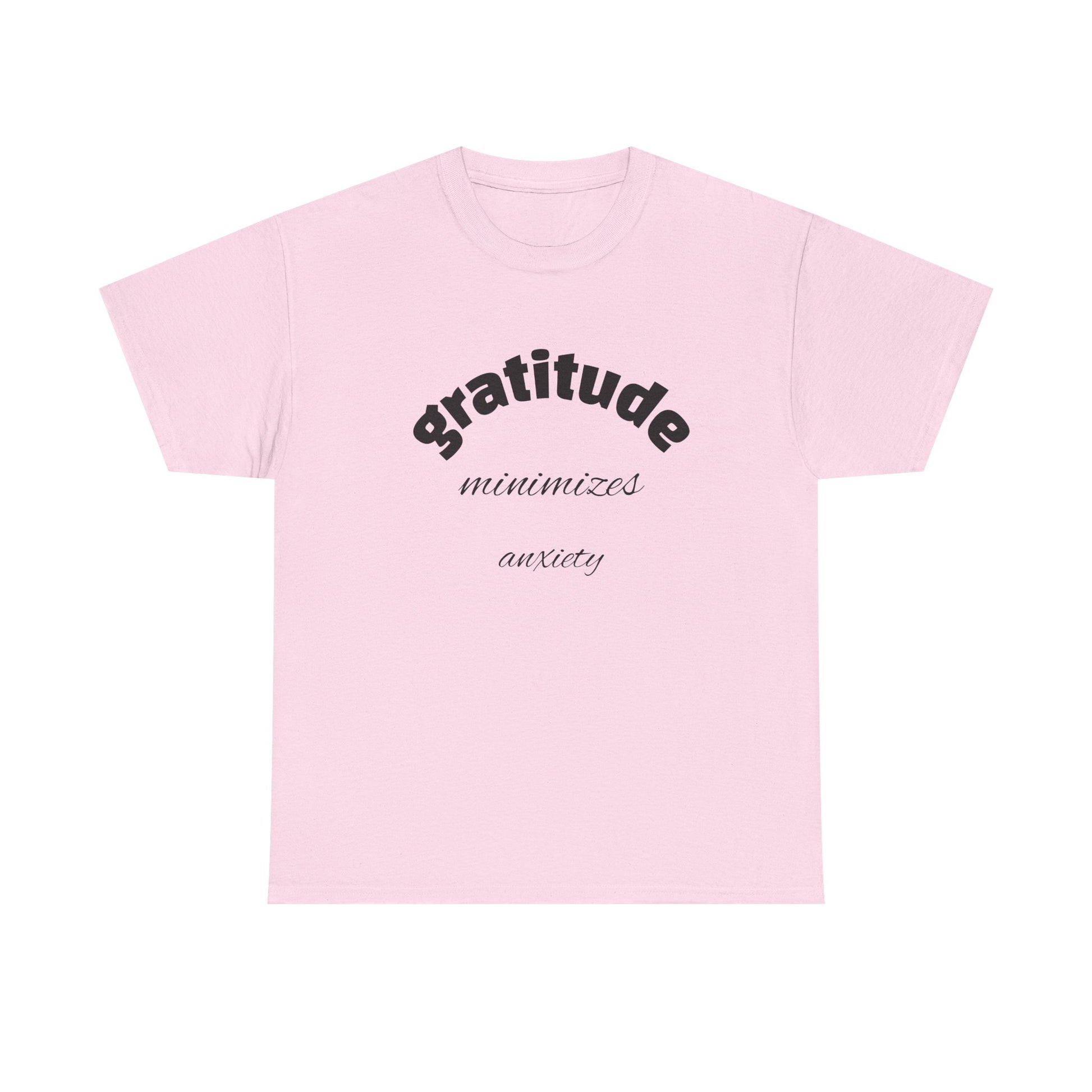 Gratitude Motivational Unisex Heavy Cotton Tee - Comfort, Mindfulness, Gift for Him or Her, Stress Relief, Inspirational Apparel