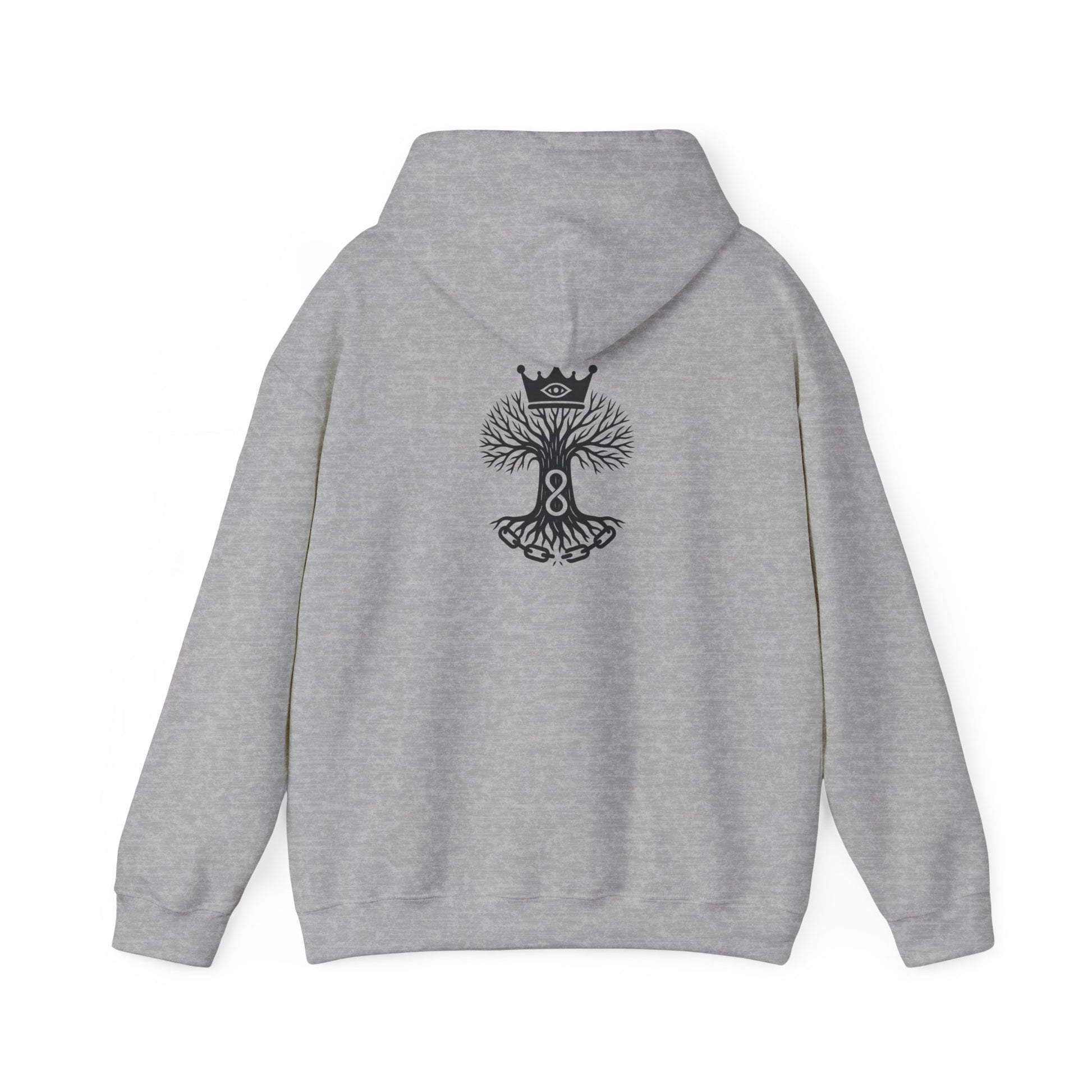 Royal Life Tree Hoodie, Cozy Sweatshirt for All Occasions, Unisex Pullover, Unique Gift for Nature Lovers, Perfect for Festivals