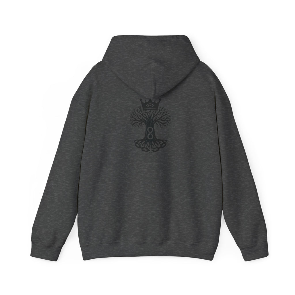 Royal Life Tree Hoodie, Cozy Sweatshirt for All Occasions, Unisex Pullover, Unique Gift for Nature Lovers, Perfect for Festivals
