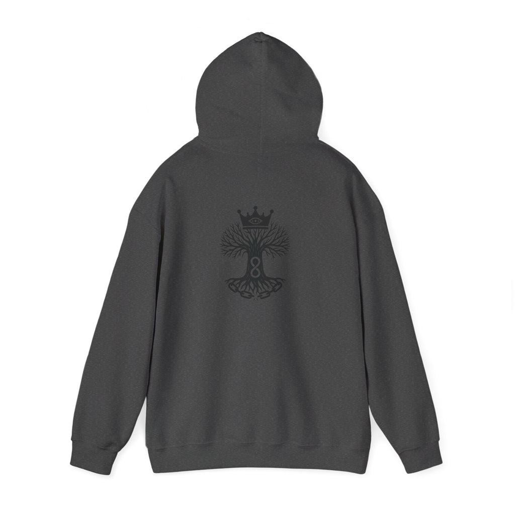 Royal Life Tree Hoodie, Cozy Sweatshirt for All Occasions, Unisex Pullover, Unique Gift for Nature Lovers, Perfect for Festivals