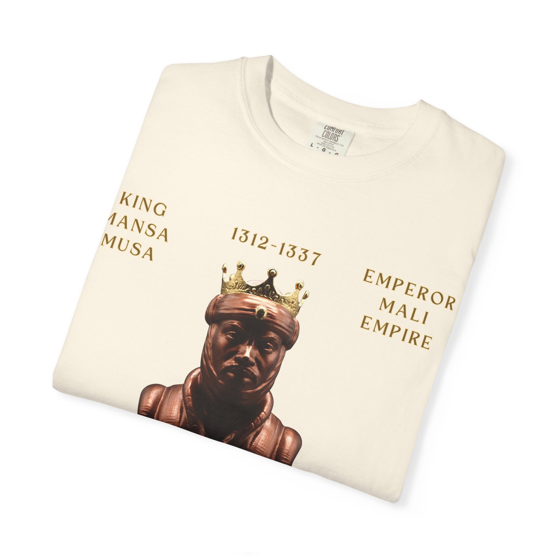 Royalty Vibes T-Shirt | Unisex Garment-Dyed Tee | Mansa Musa Design | Streetwear, Gift Idea, Inspirational Fashion, Casual Wear