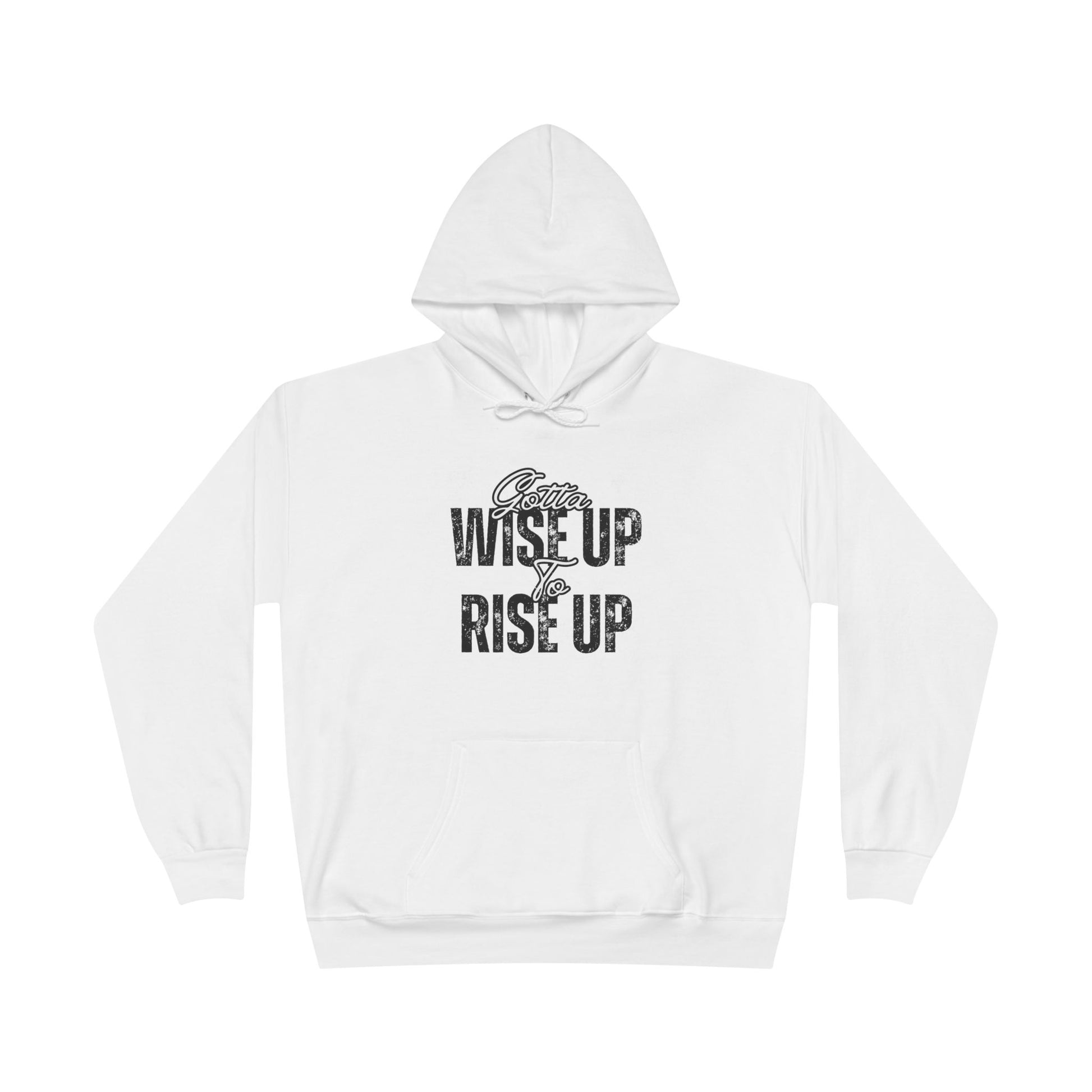 Rise Up Hoodie - Inspirational Eco-Friendly Sweatshirt, Motivational Gift, Perfect for Teens & Young Adults, Eco-Conscious Apparel