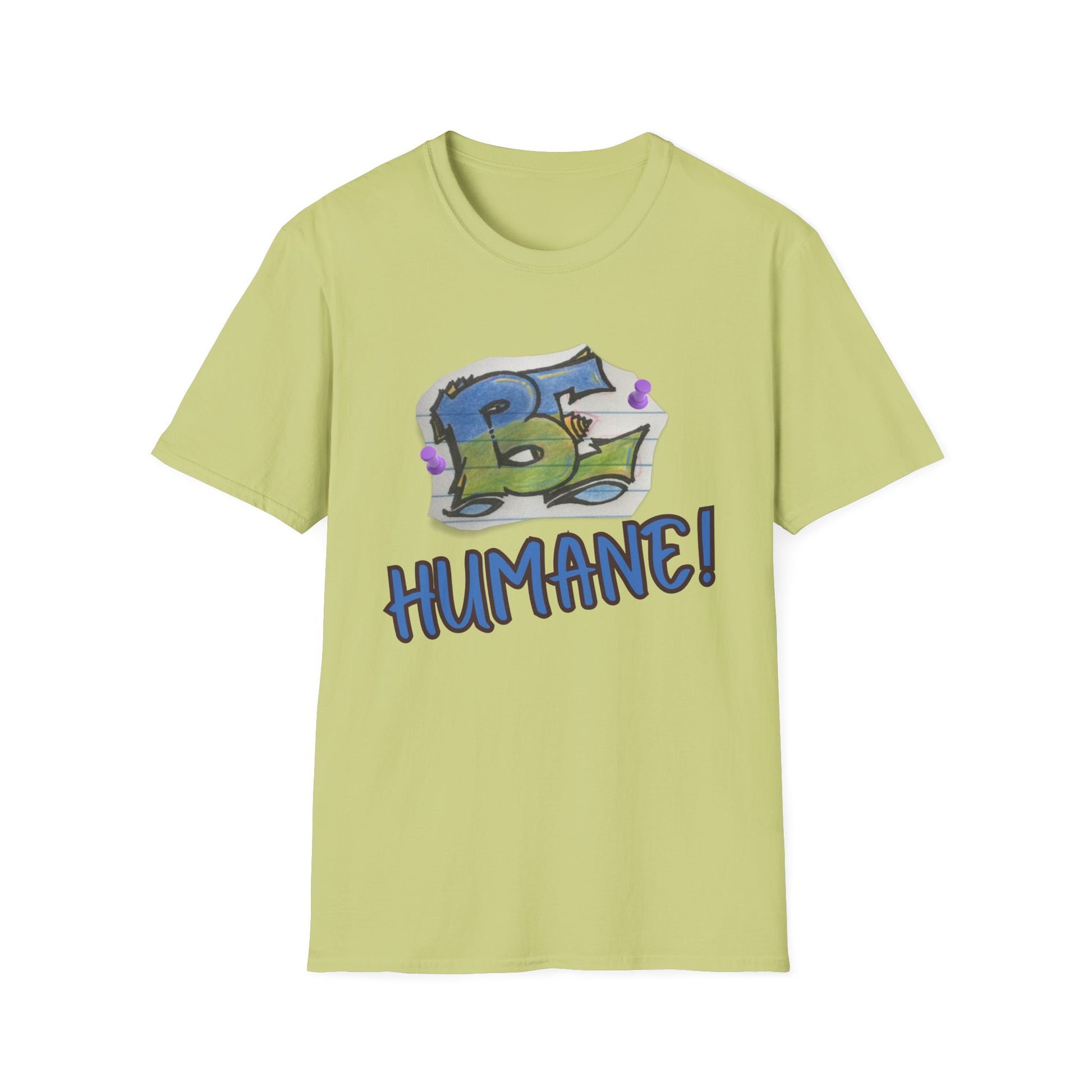 Unisex Softstyle T-Shirt with 'Be Humane' Design | Casual Tee for Animal Lovers, Eco-Conscious Fashion, Gift Idea, Everyday Wear, [...]