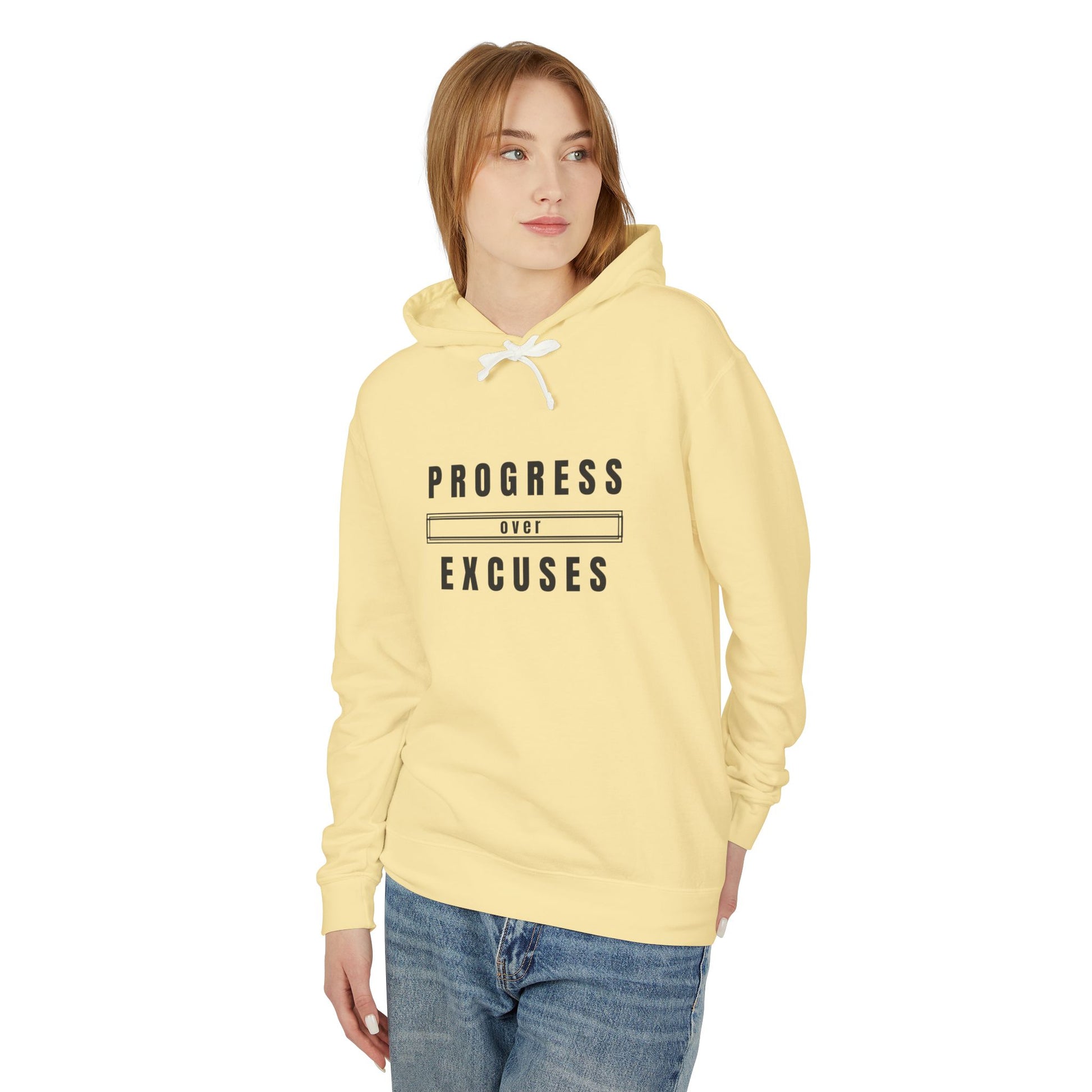 Motivational Unisex Hoodie | Lightweight Sweatshirt for Progress Lovers, Gym Apparel, Casual Wear, Gifts for Fitness Enthusiasts, [...]