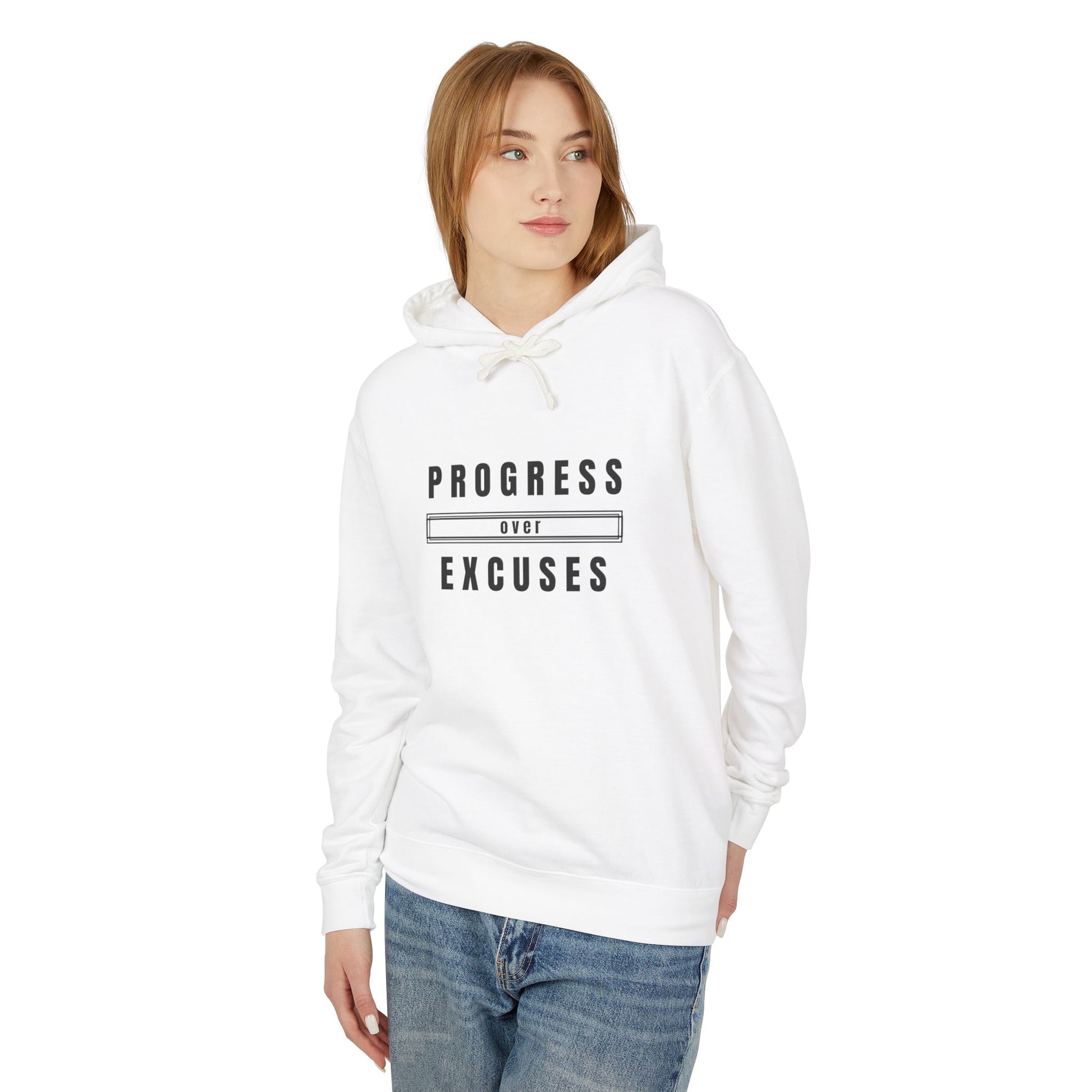 Motivational Unisex Hoodie | Lightweight Sweatshirt for Progress Lovers, Gym Apparel, Casual Wear, Gifts for Fitness Enthusiasts, [...]