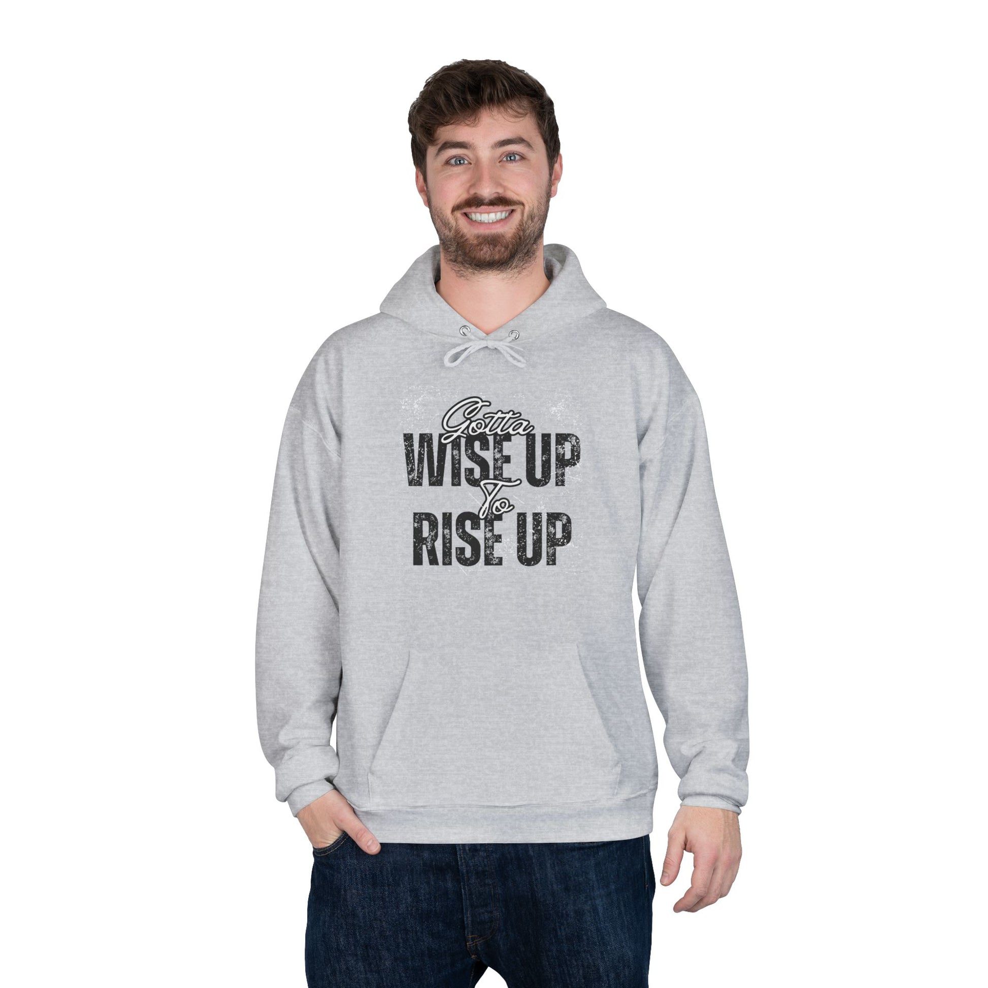 Rise Up Hoodie - Inspirational Eco-Friendly Sweatshirt, Motivational Gift, Perfect for Teens & Young Adults, Eco-Conscious Apparel