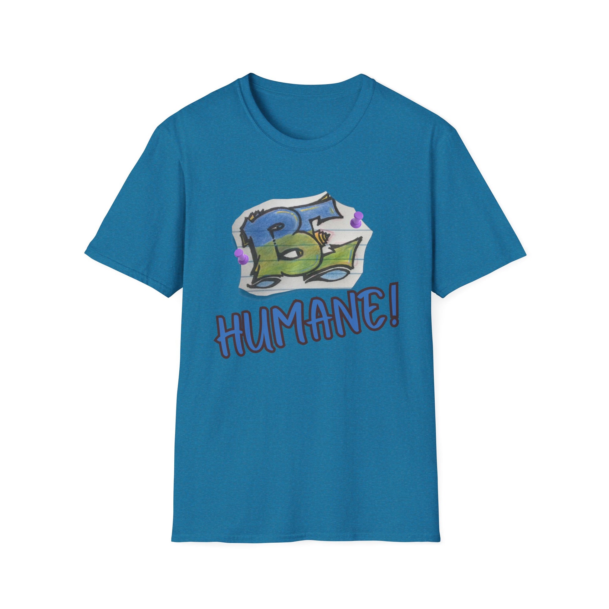 Unisex Softstyle T-Shirt with 'Be Humane' Design | Casual Tee for Animal Lovers, Eco-Conscious Fashion, Gift Idea, Everyday Wear, [...]