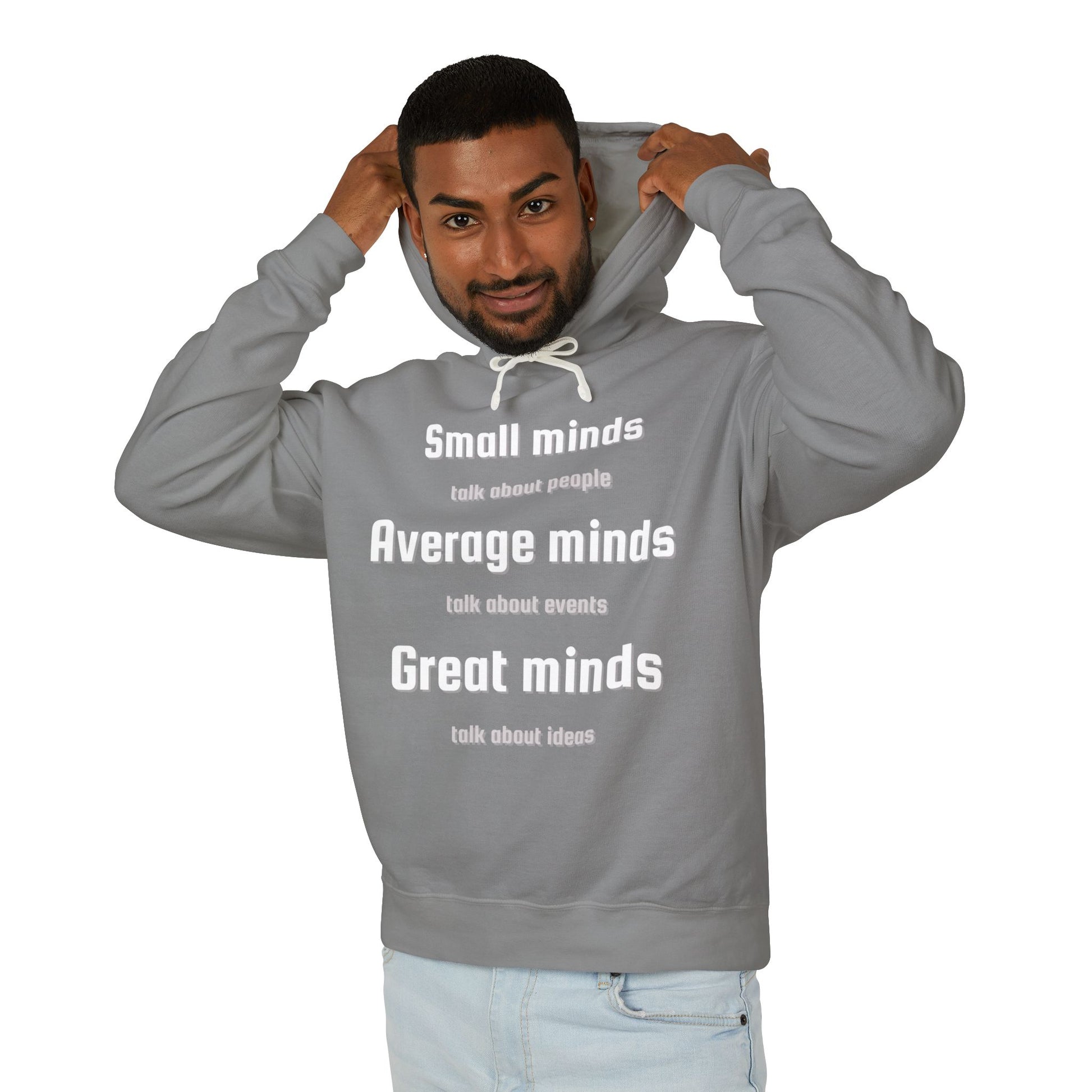 Smart Minds Hoodie - Unisex Lightweight Sweatshirt for Thoughtful Conversations, Gift for Friends, Casual Wear, Motivational Apparel, [...]