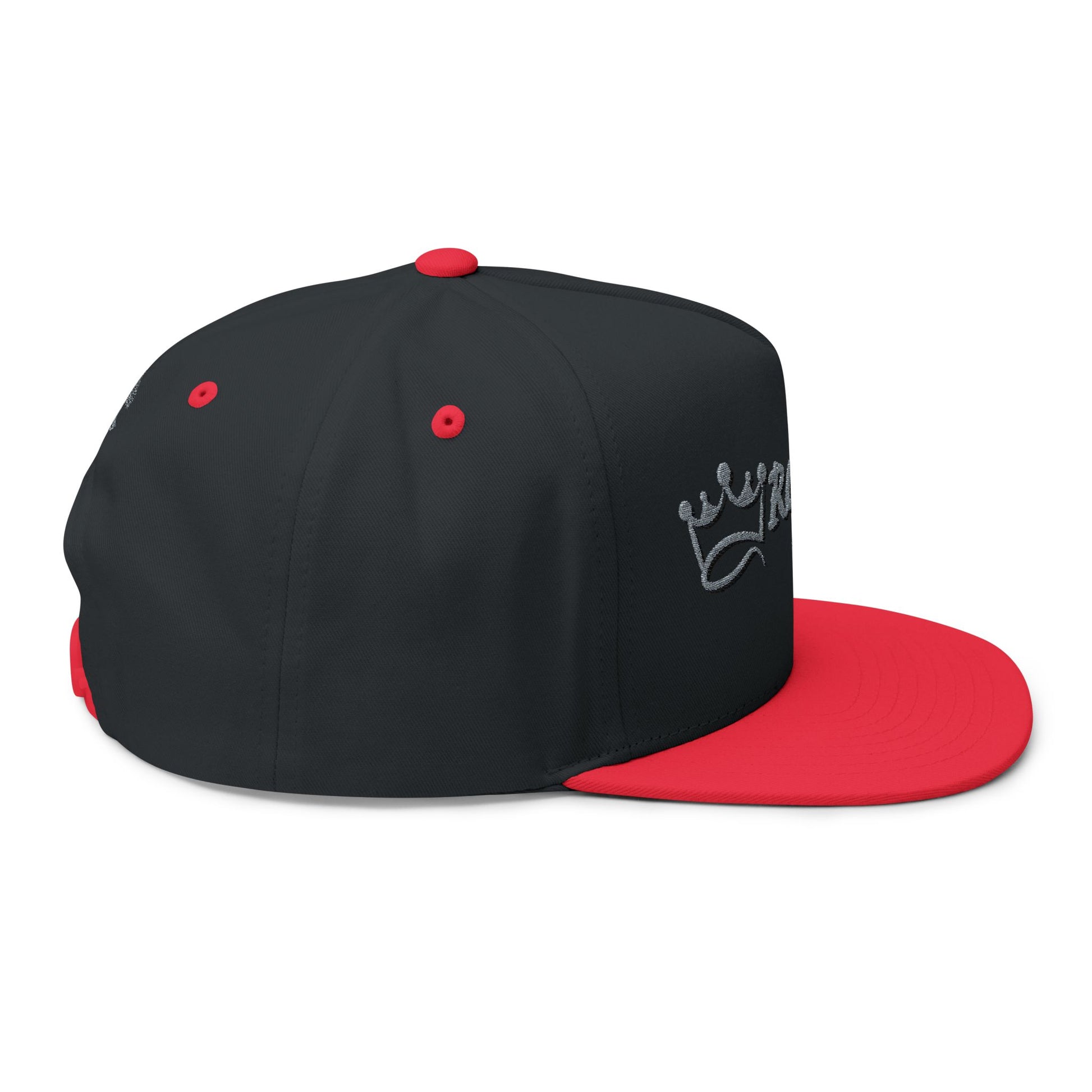 Royal Life Embroidered Flat Bill Cap - Trendy Adjustable Hat for Streetwear and Casual Outfit, Gifts for Style Enthusiasts, Men and Women