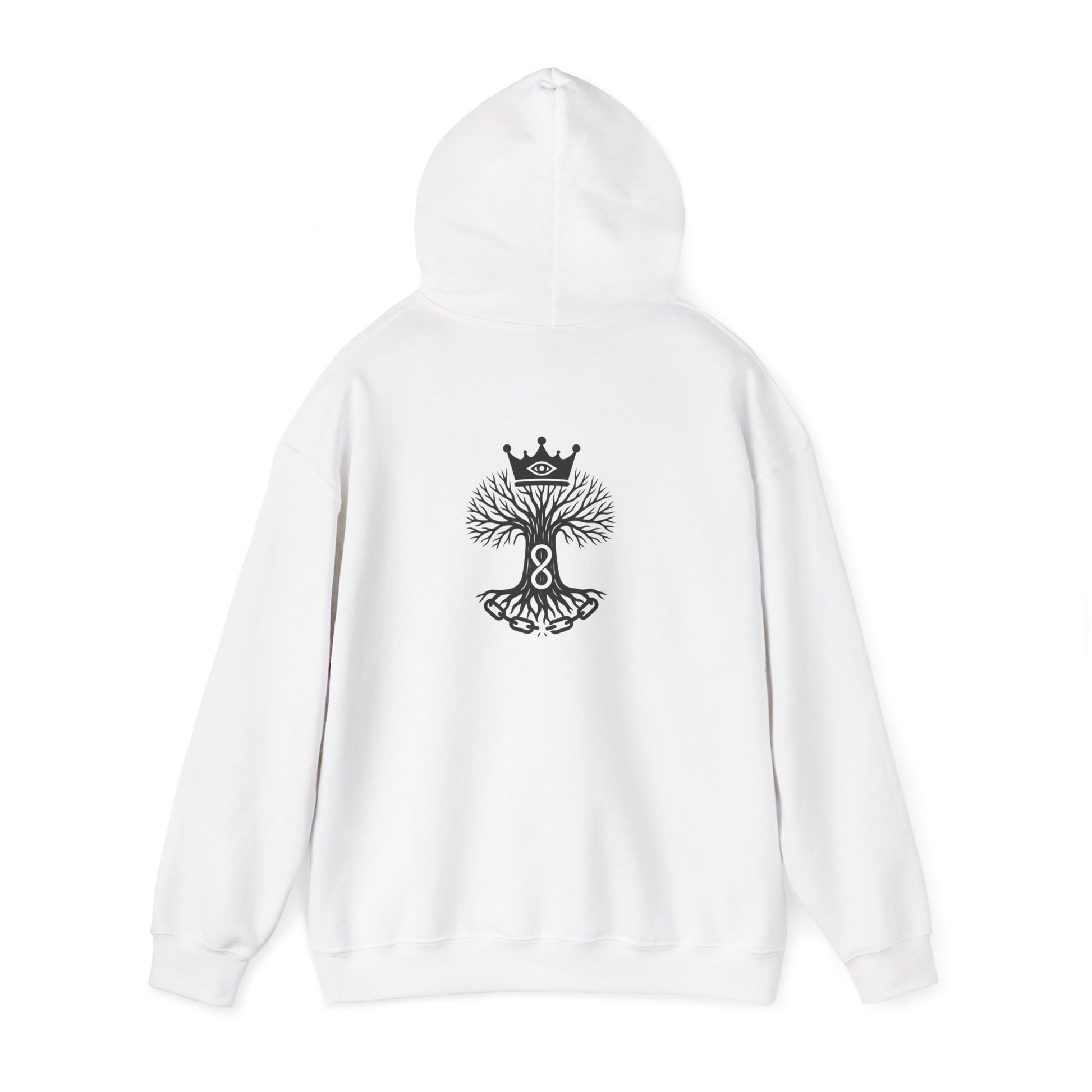 Royal Life Tree Hoodie, Cozy Sweatshirt for All Occasions, Unisex Pullover, Unique Gift for Nature Lovers, Perfect for Festivals