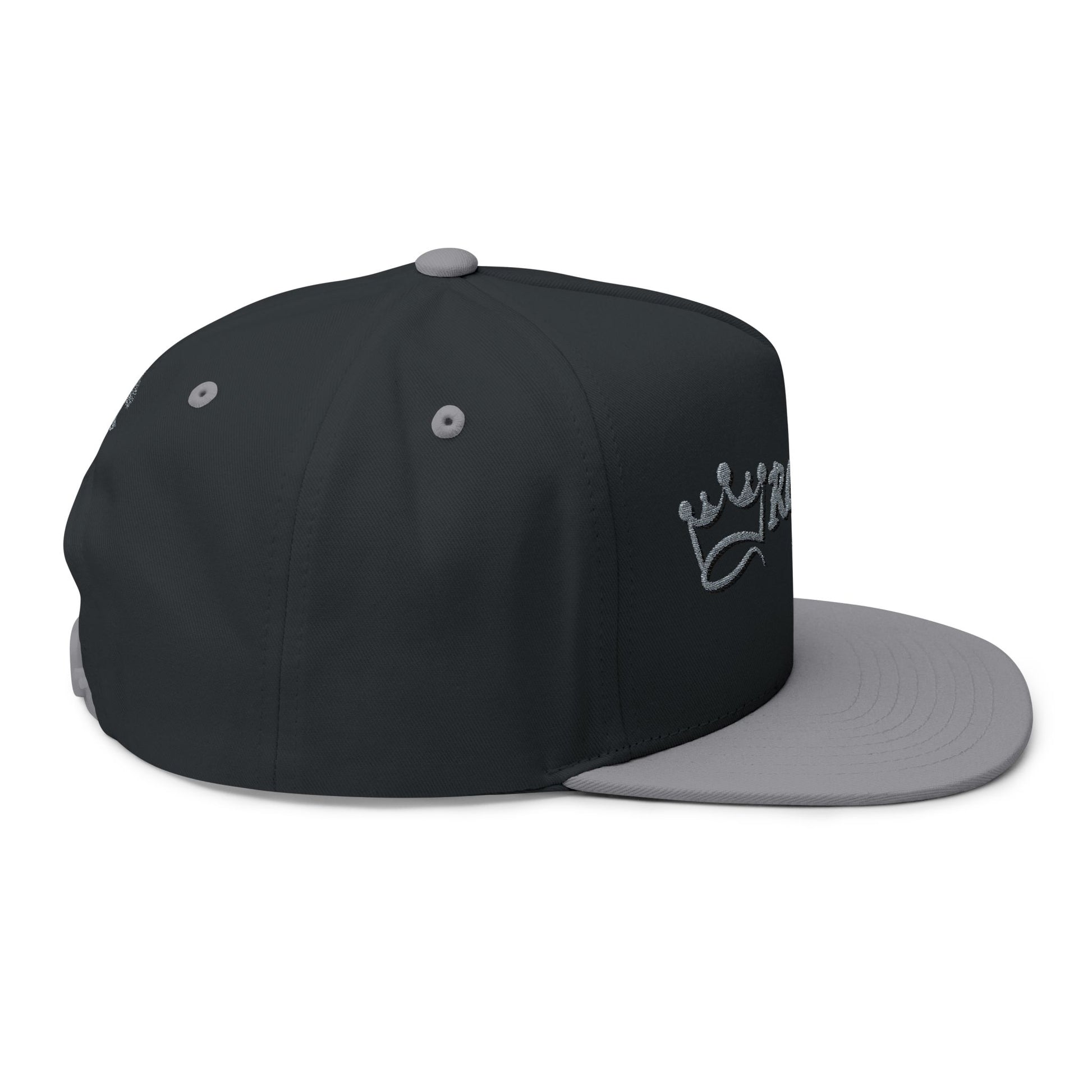 Royal Life Embroidered Flat Bill Cap - Trendy Adjustable Hat for Streetwear and Casual Outfit, Gifts for Style Enthusiasts, Men and Women