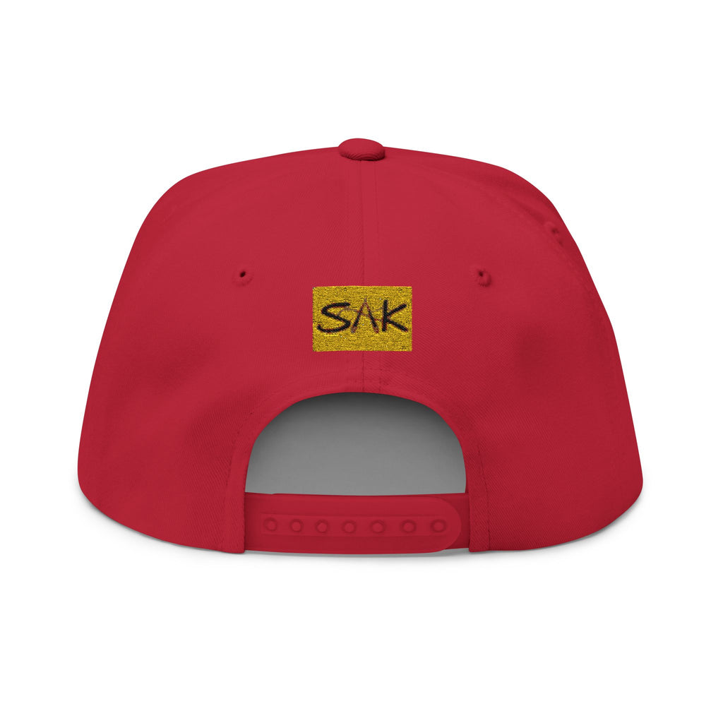 Royalty Vibes Embroidered Flat Bill Cap, Unisex Hat, Trendy Headwear, Casual Style, Perfect Gift for Streetwear Enthusiasts